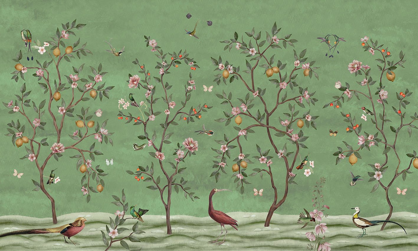 Lemon Tree Chinoiserie - Green, Sir Edward