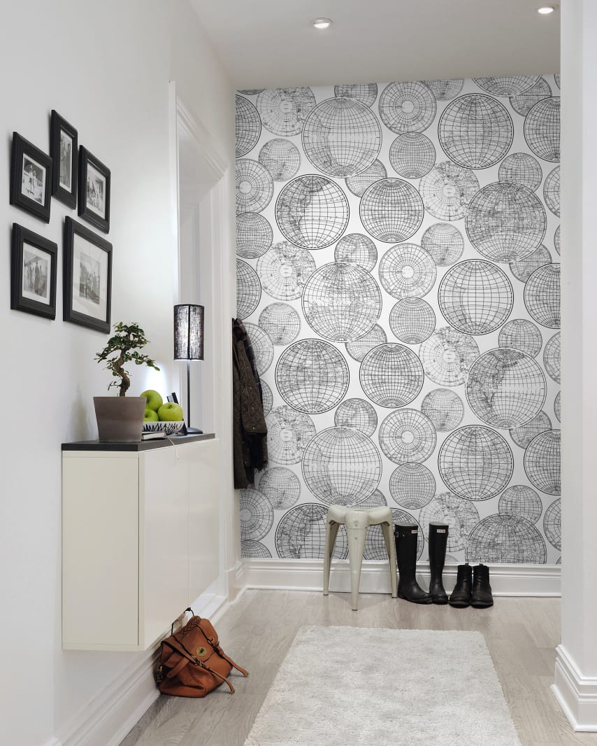Globes Gathering, Black and White, Rebel Walls 4