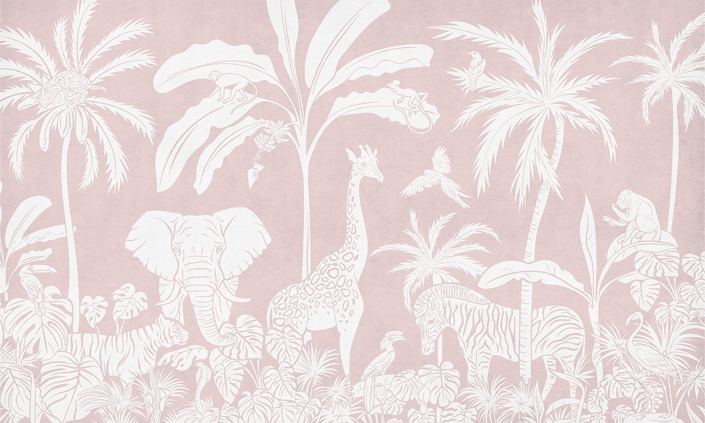 Monochrome Jungle - Pink, Kikki Belle