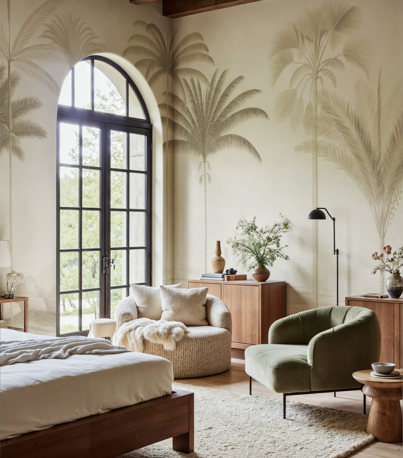 Vintage Palms, Beige, Rebel Walls 2