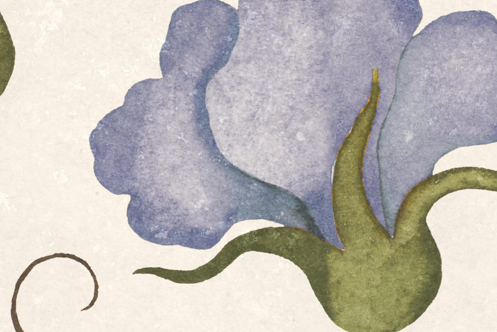 Soft Vines, Blue, Rebel Walls 4