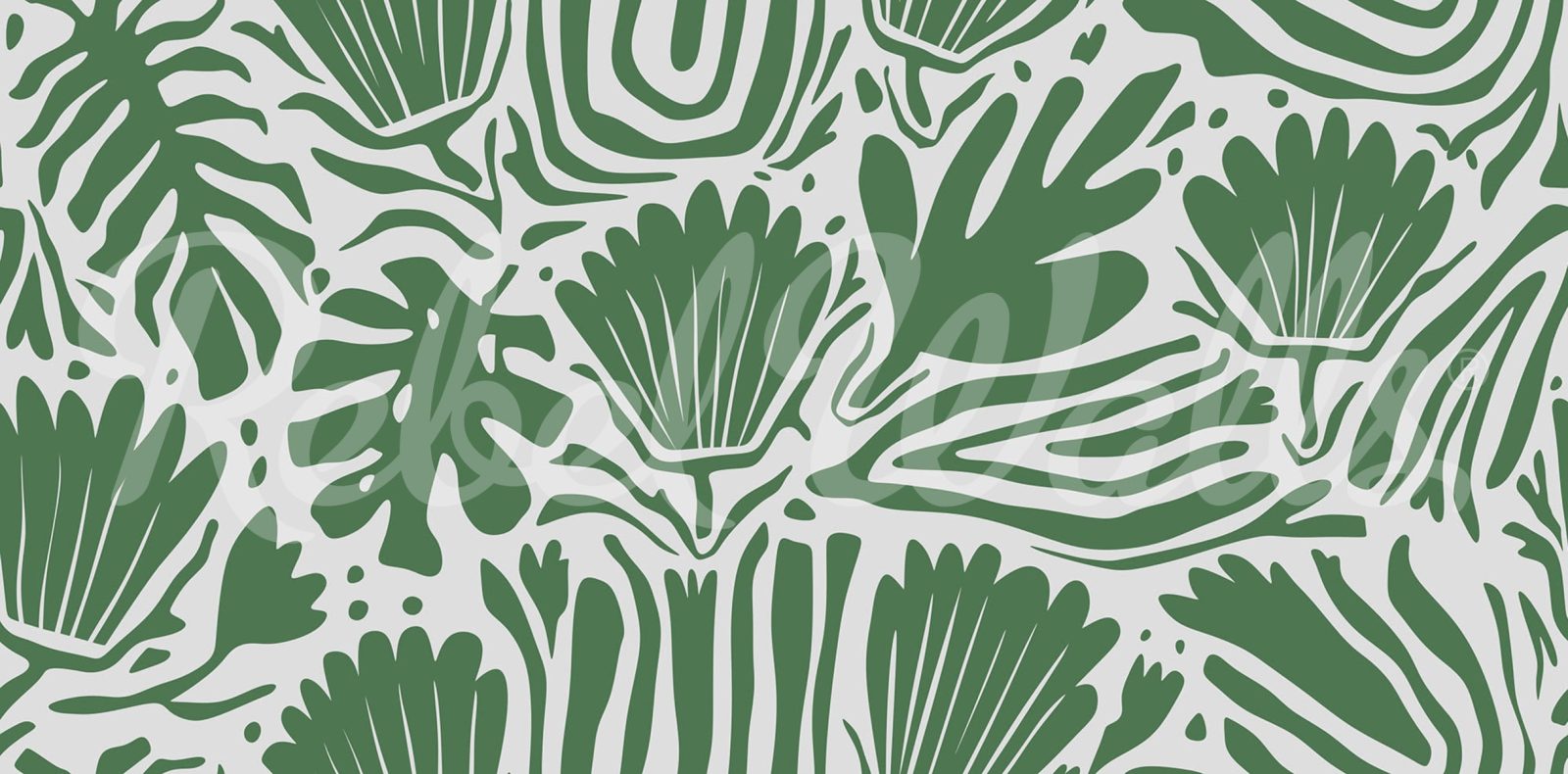 Abstract Blossoms, Green, Rebel Walls