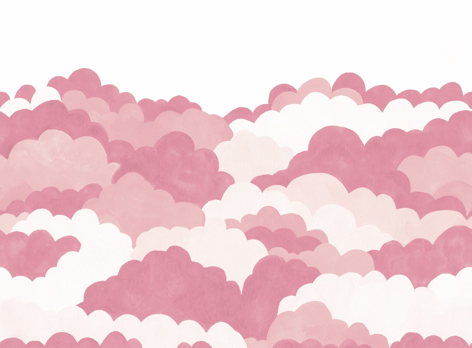 Dreamy Clouds, Pink, Rebel Walls