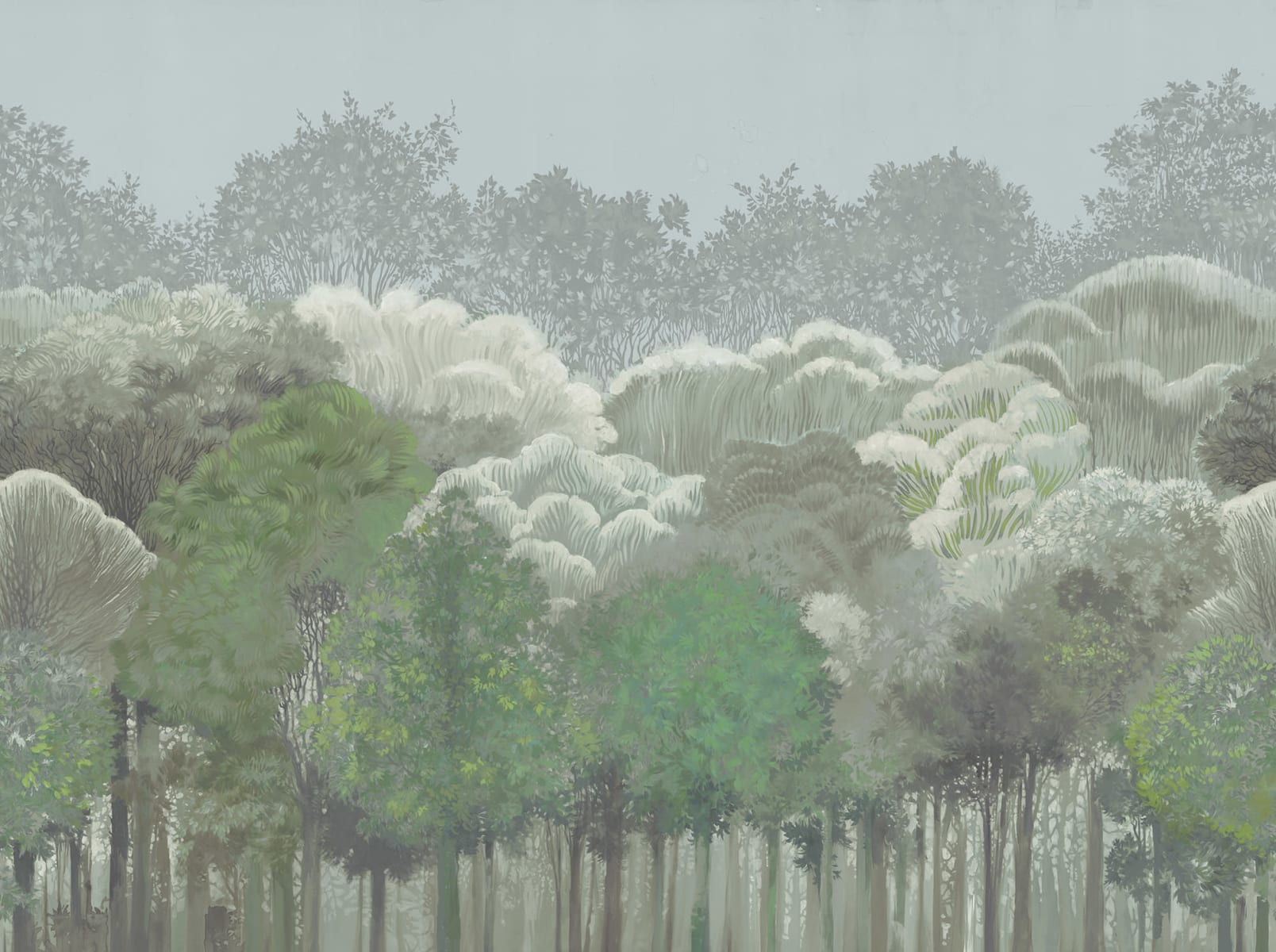 Leafy Forest, Summer, Rebel Walls