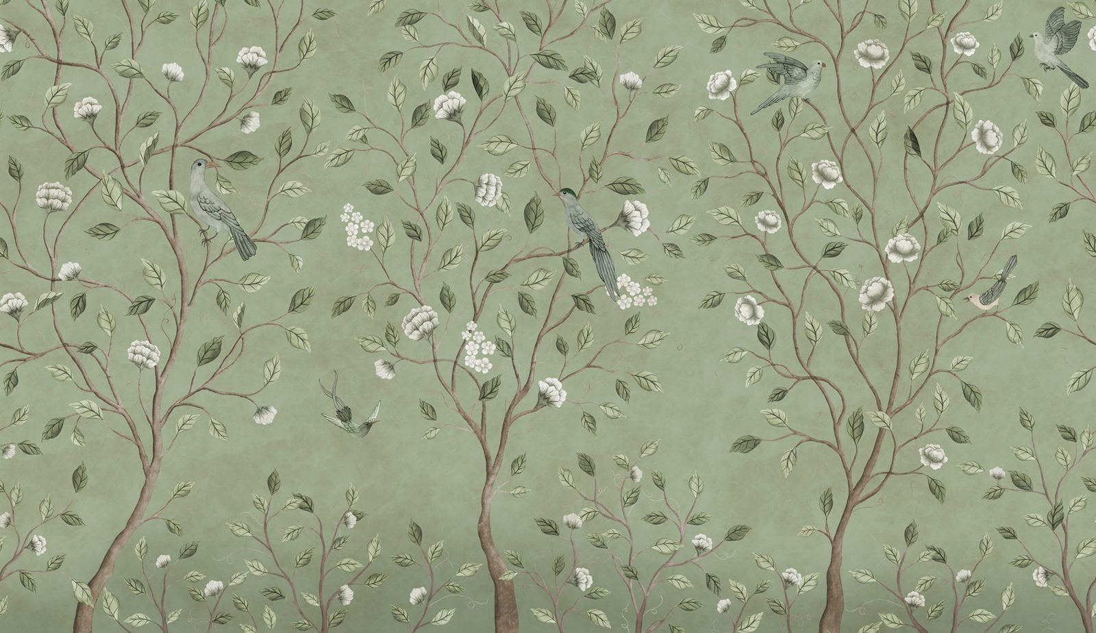 Chinoiserie Dream, Green, Rebel Walls