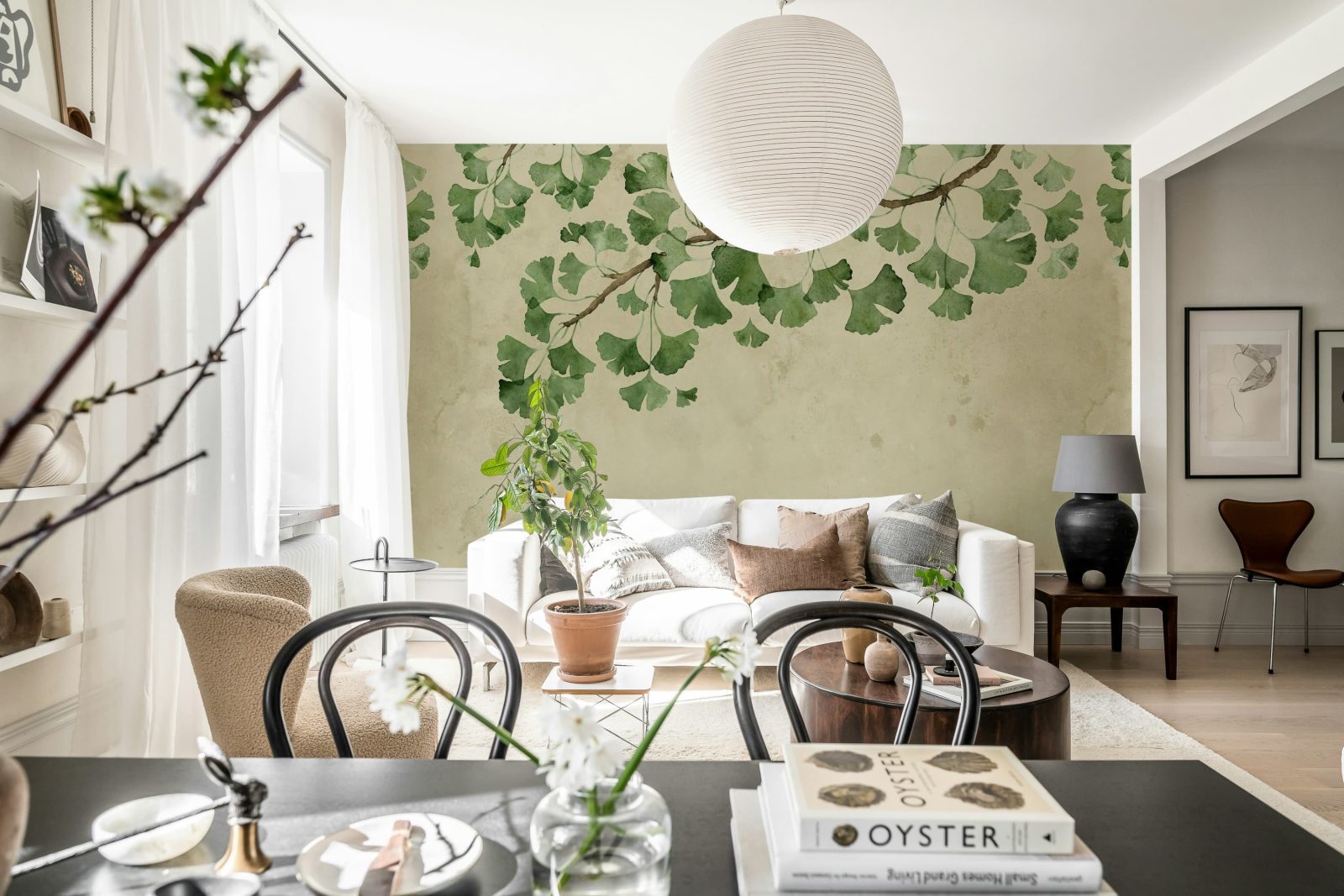 Maidenhair Tree, Green, Rebel Walls 3