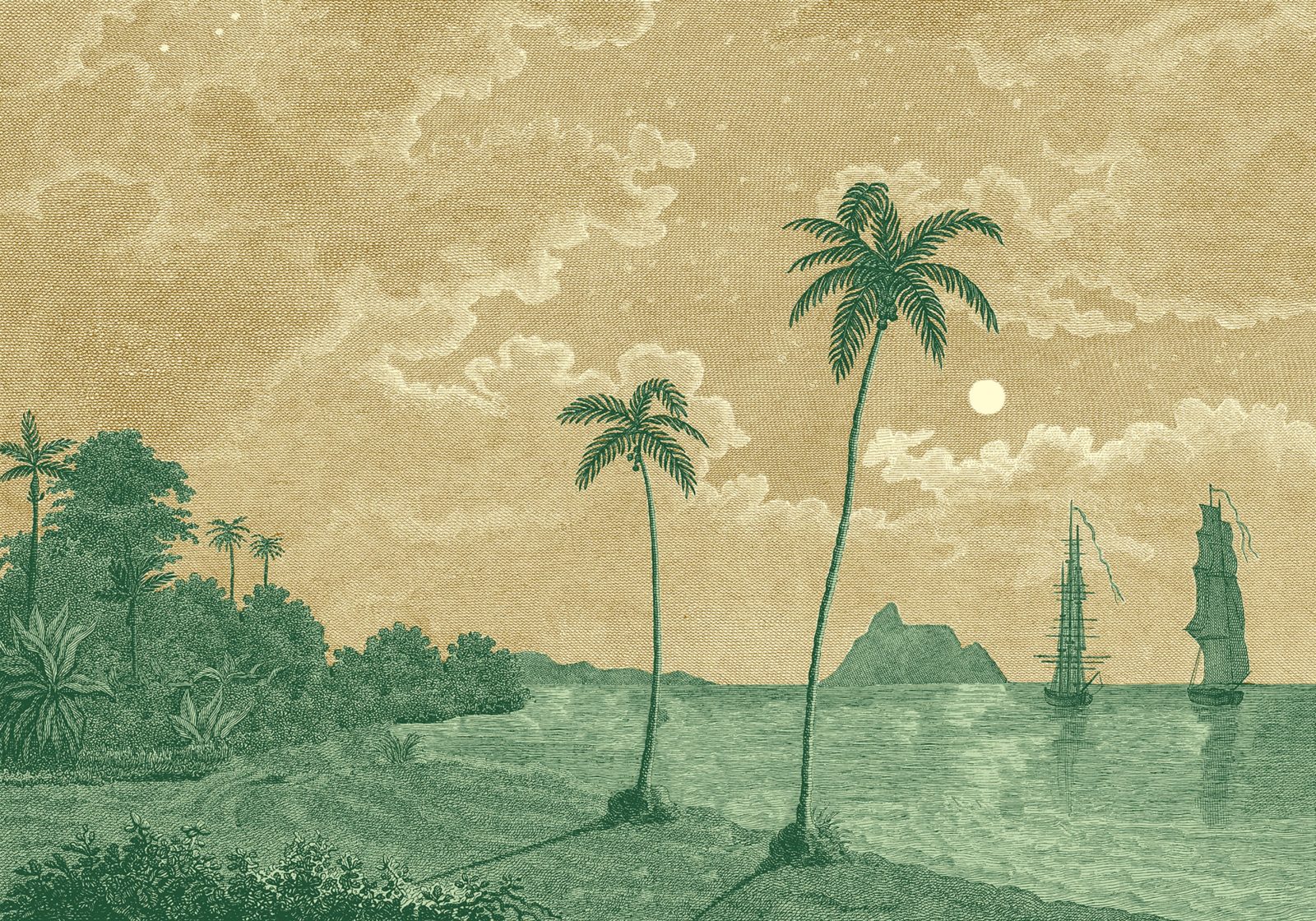 Palm Beach, Yellow, Rebel Walls
