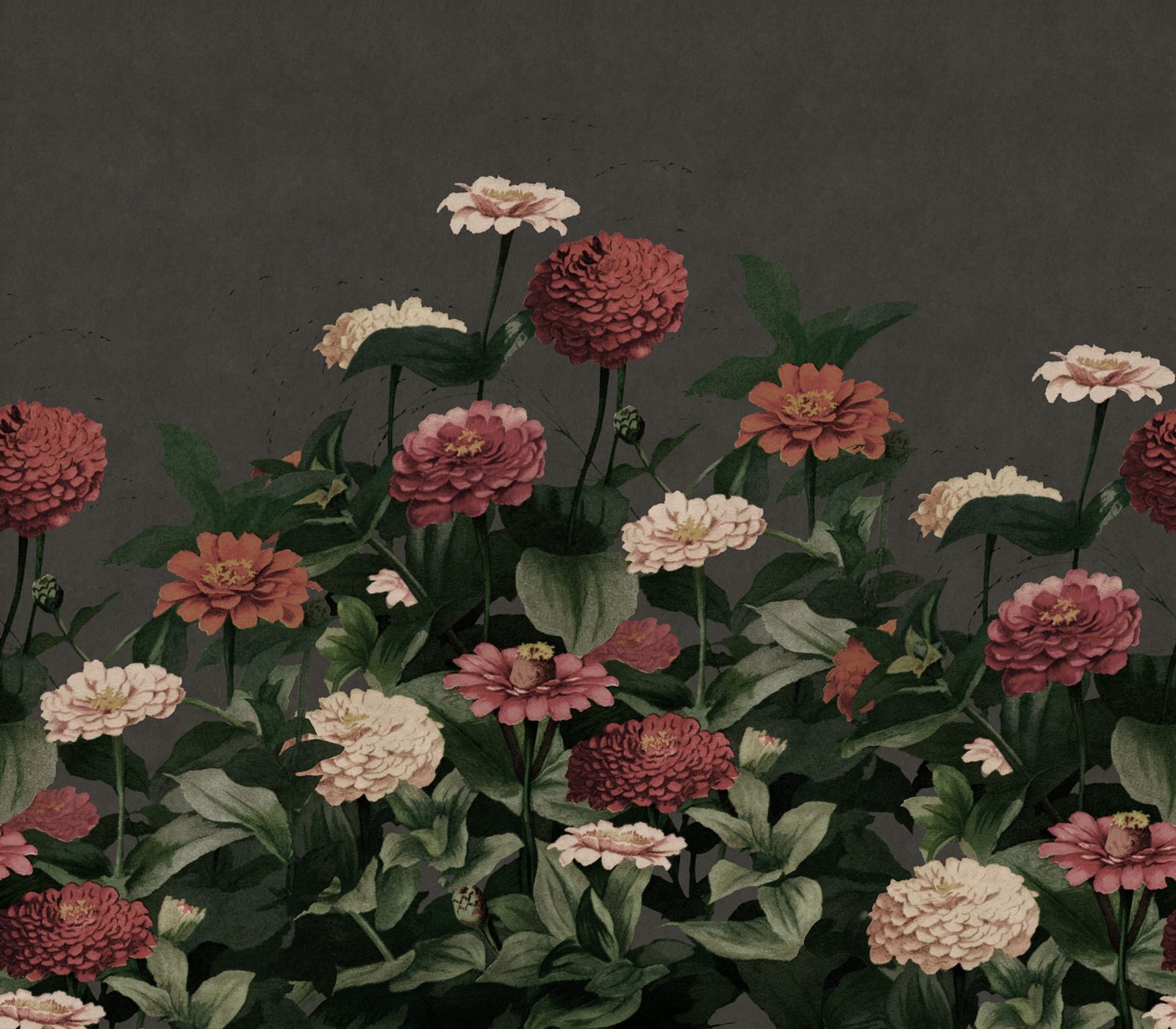 Vintage Meadow, Dark, Rebel Walls