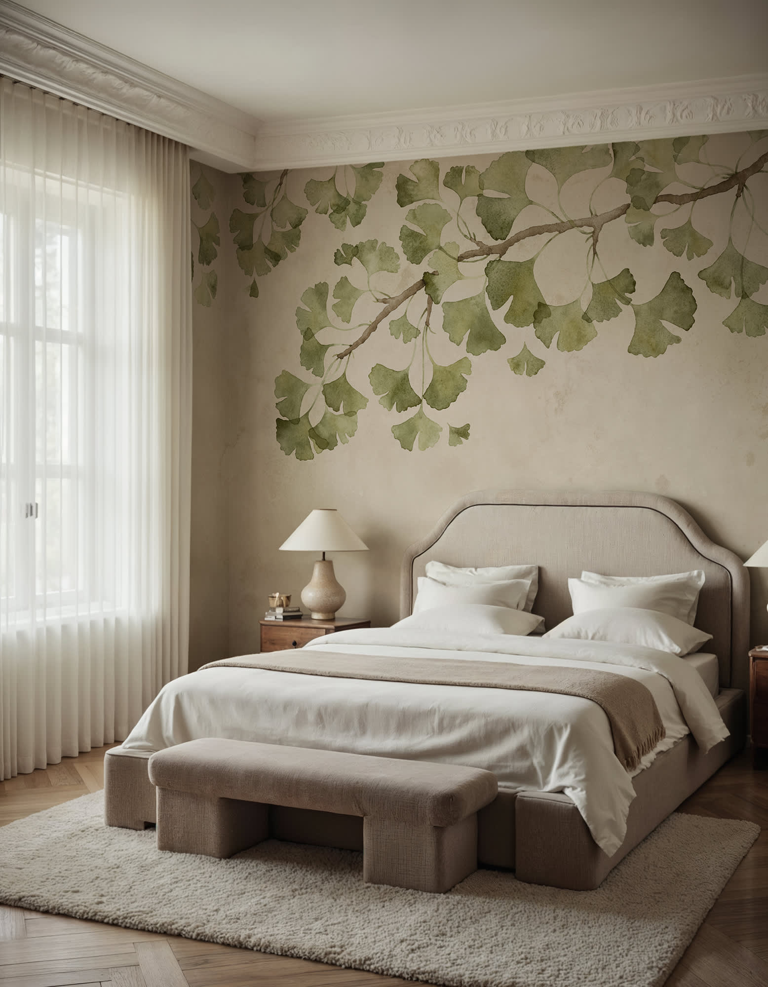 Maidenhair Tree, Light Green, Rebel Walls 2