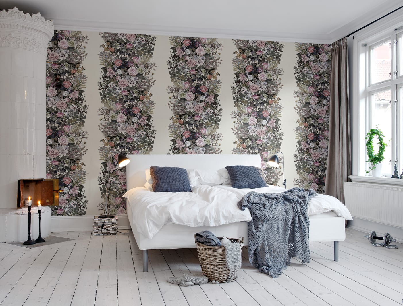 Flowerbed, Vintage, Rebel Walls 4