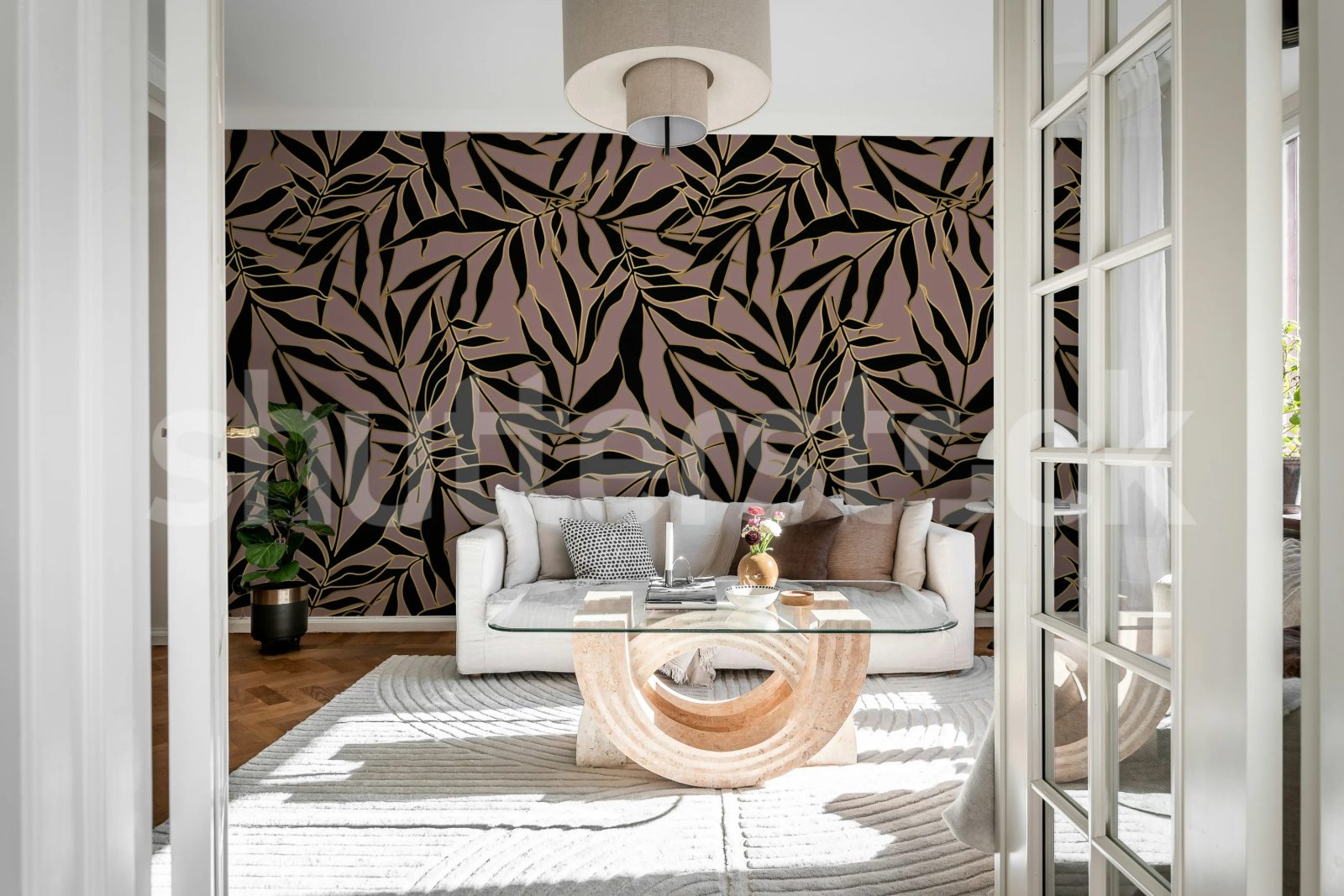 Bold Leaves, Pink, Rebel Walls 2