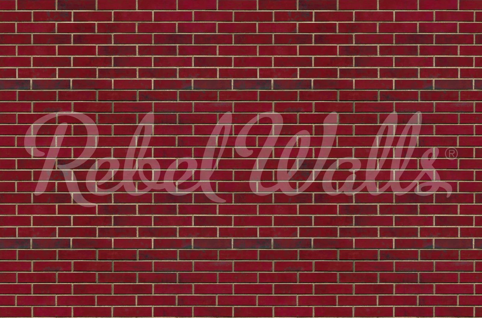 Wall of Tiles, Ruby Red, Rebel Walls