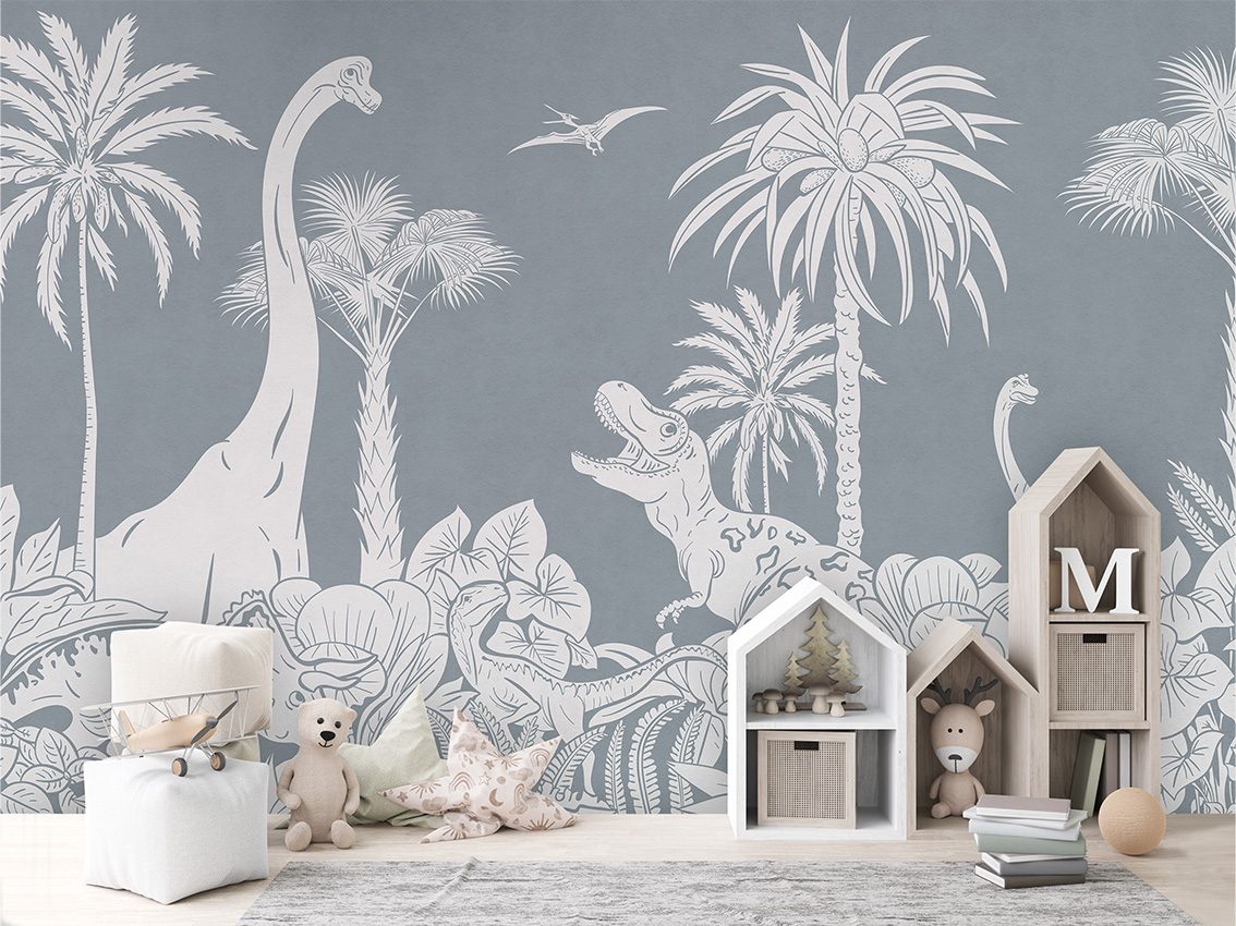 Monochrome Dino - Blue, Kikki Belle 3