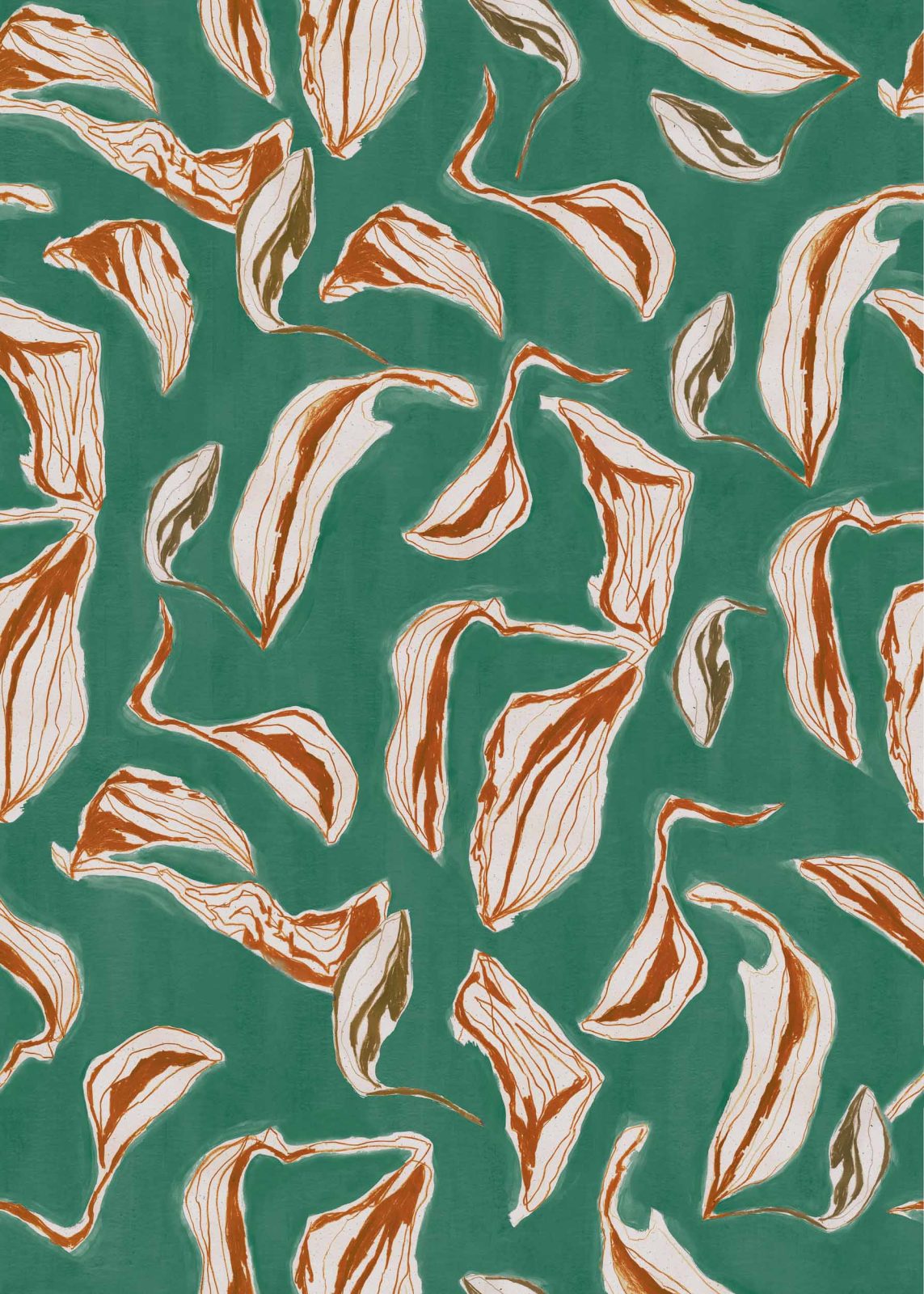 Moroccan Branches, Turquoise, Coordonne 5mp / rola
