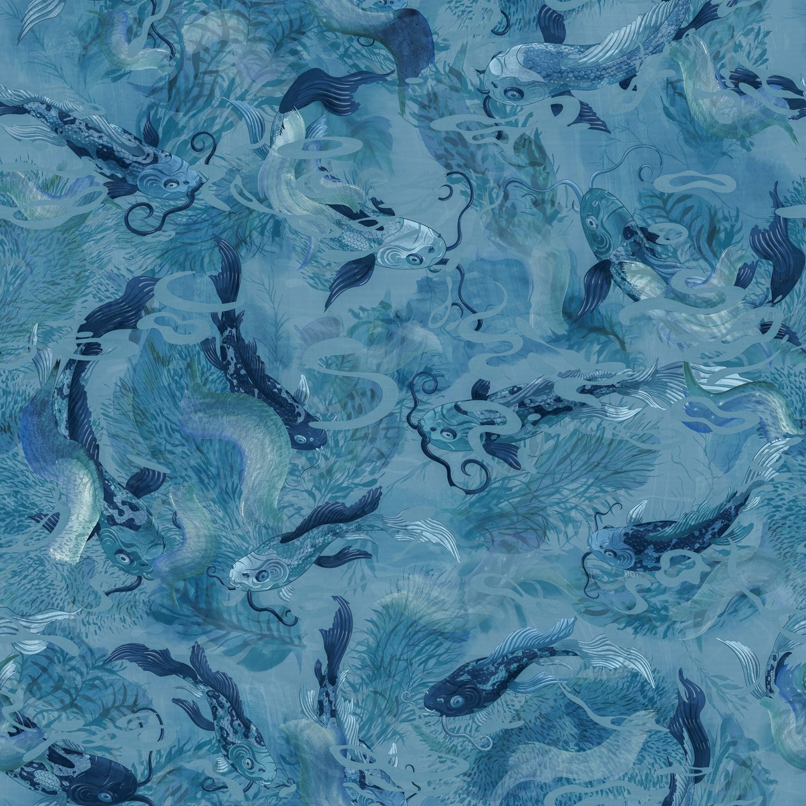Atlantis Fish, Blue, Rebel Walls