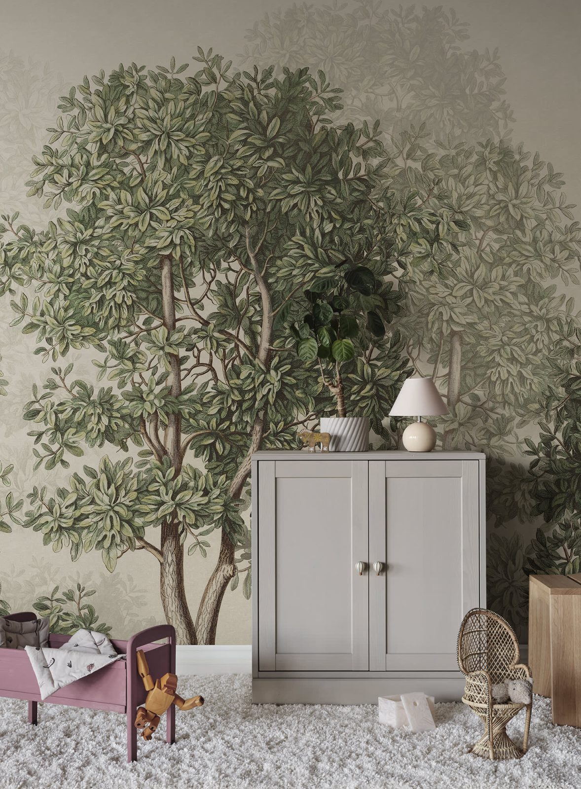 Charles Mural, Green, Sandberg 2
