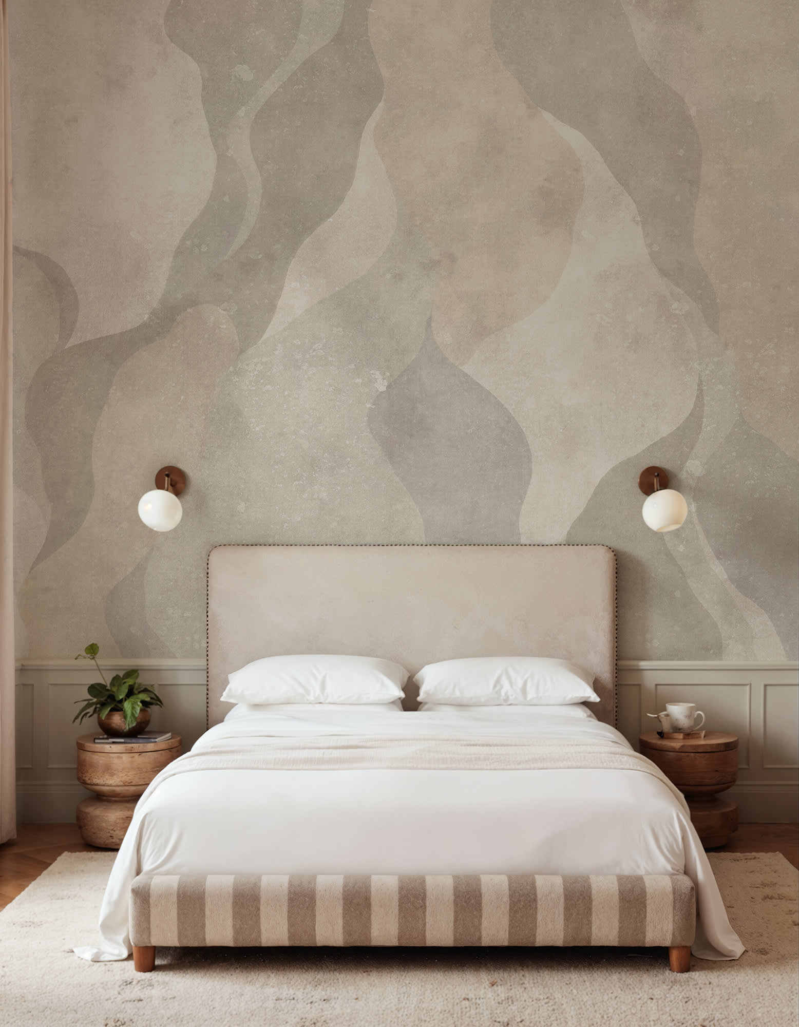 Flowing Forms, Beige, Rebel Walls 2
