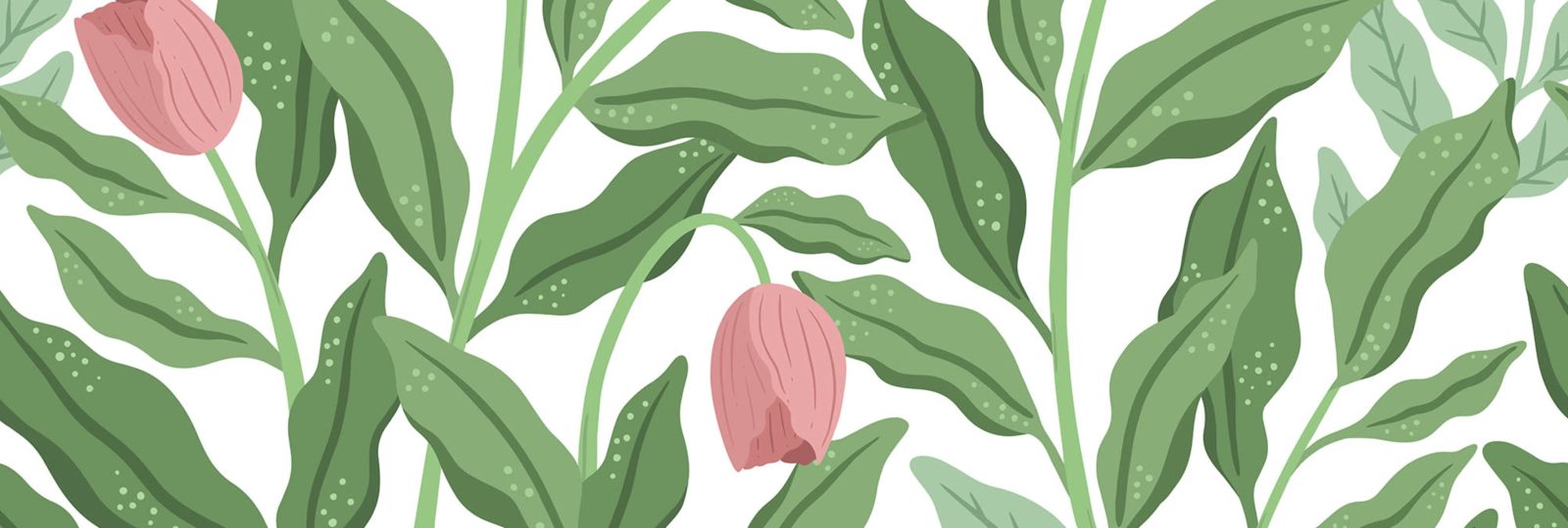 Cool Flora, White & Pink, Rebel Walls