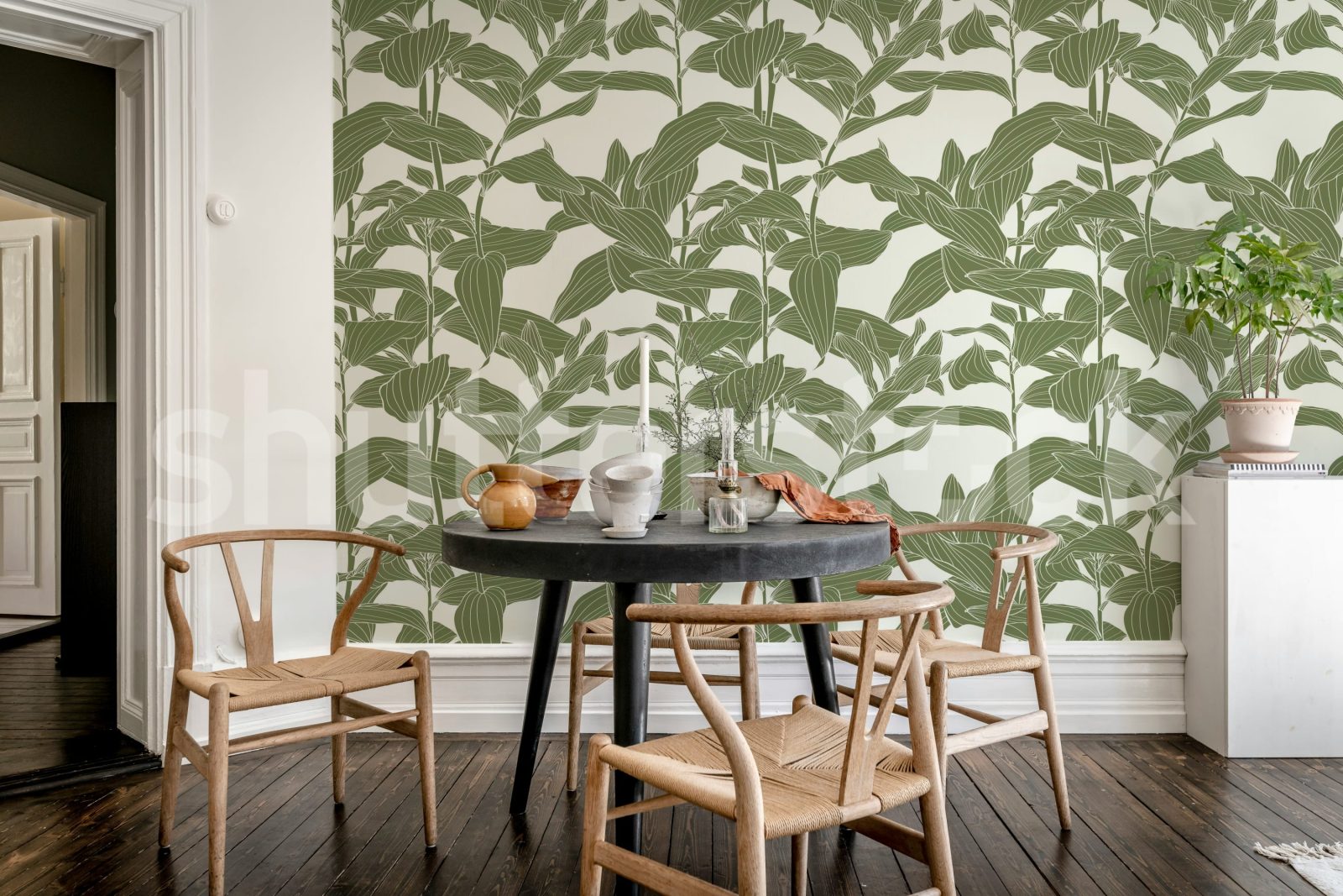 Rose Grape, Green, Rebel Walls 3