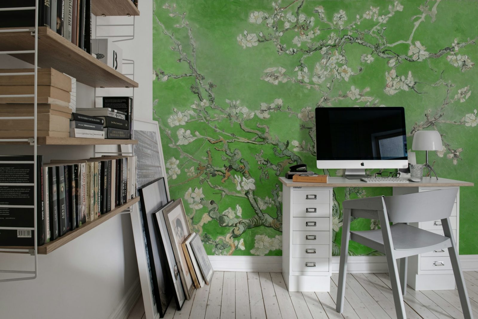 Almond Blossom, Green, Rebel Walls 3
