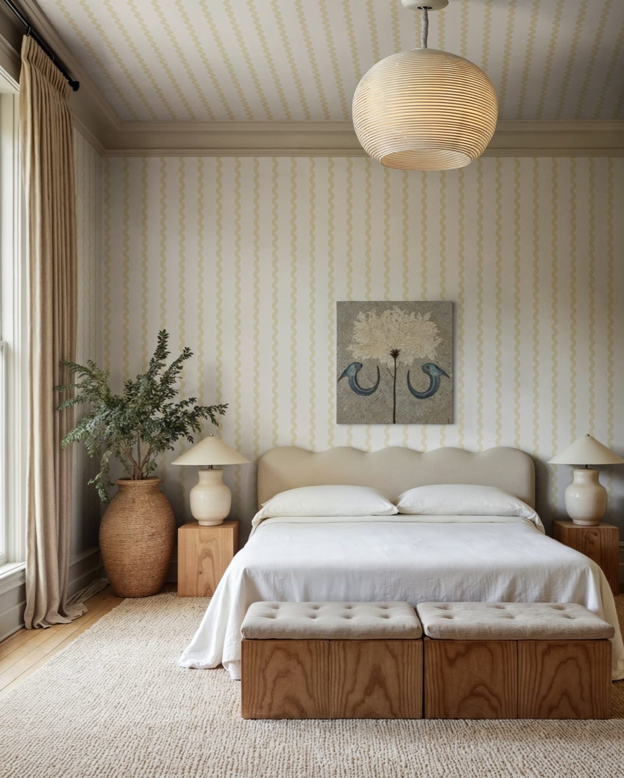 Wobbly Stripe, Cloud Dancer, Rebel Walls 2