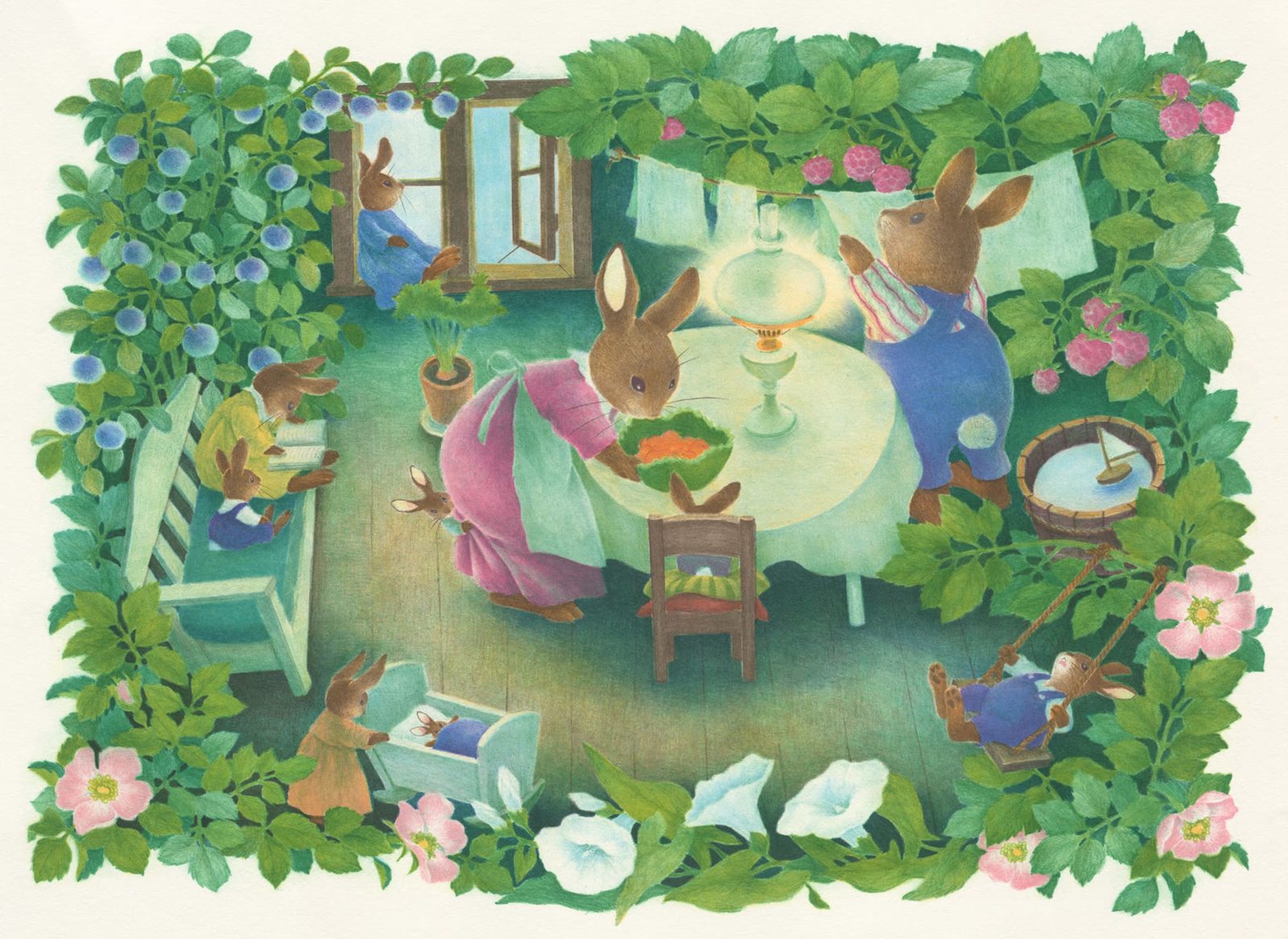 Rabbit Family, Verde, Rebel Walls