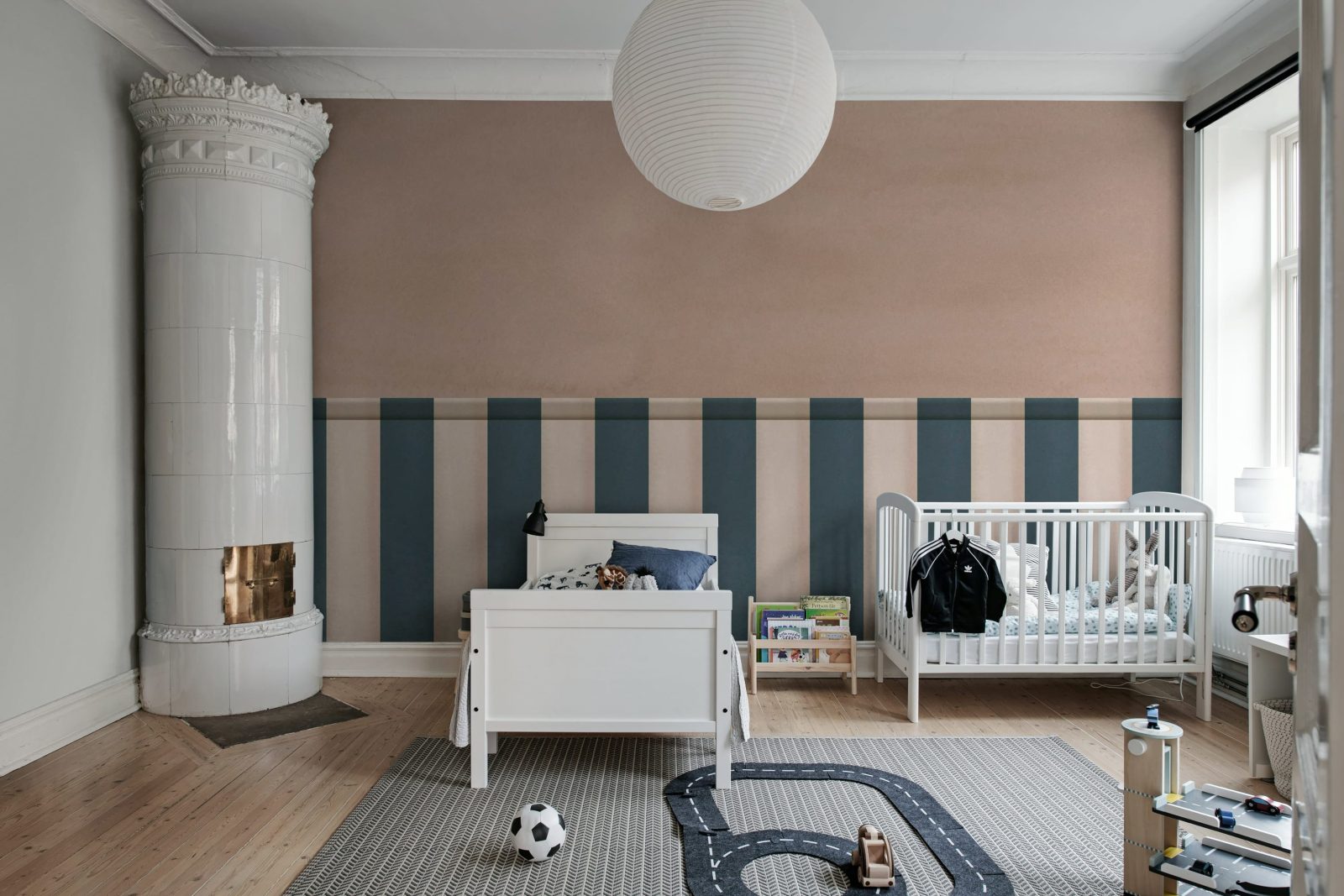 Striped Panel, Pink, Rebel Walls 2