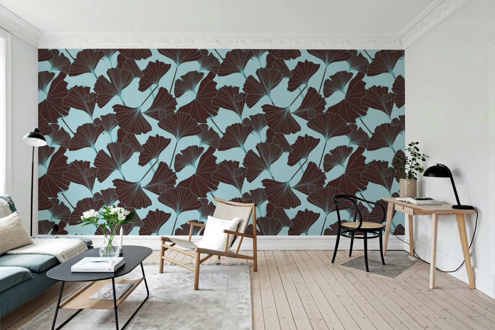 Big Ginko, Turquoise, Rebel Walls 3