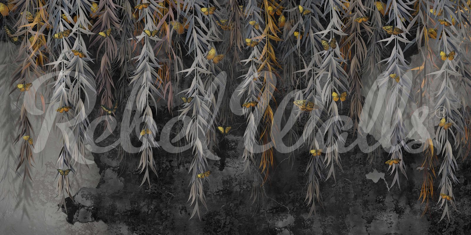 Golden Butterflies, Night, Rebel Walls