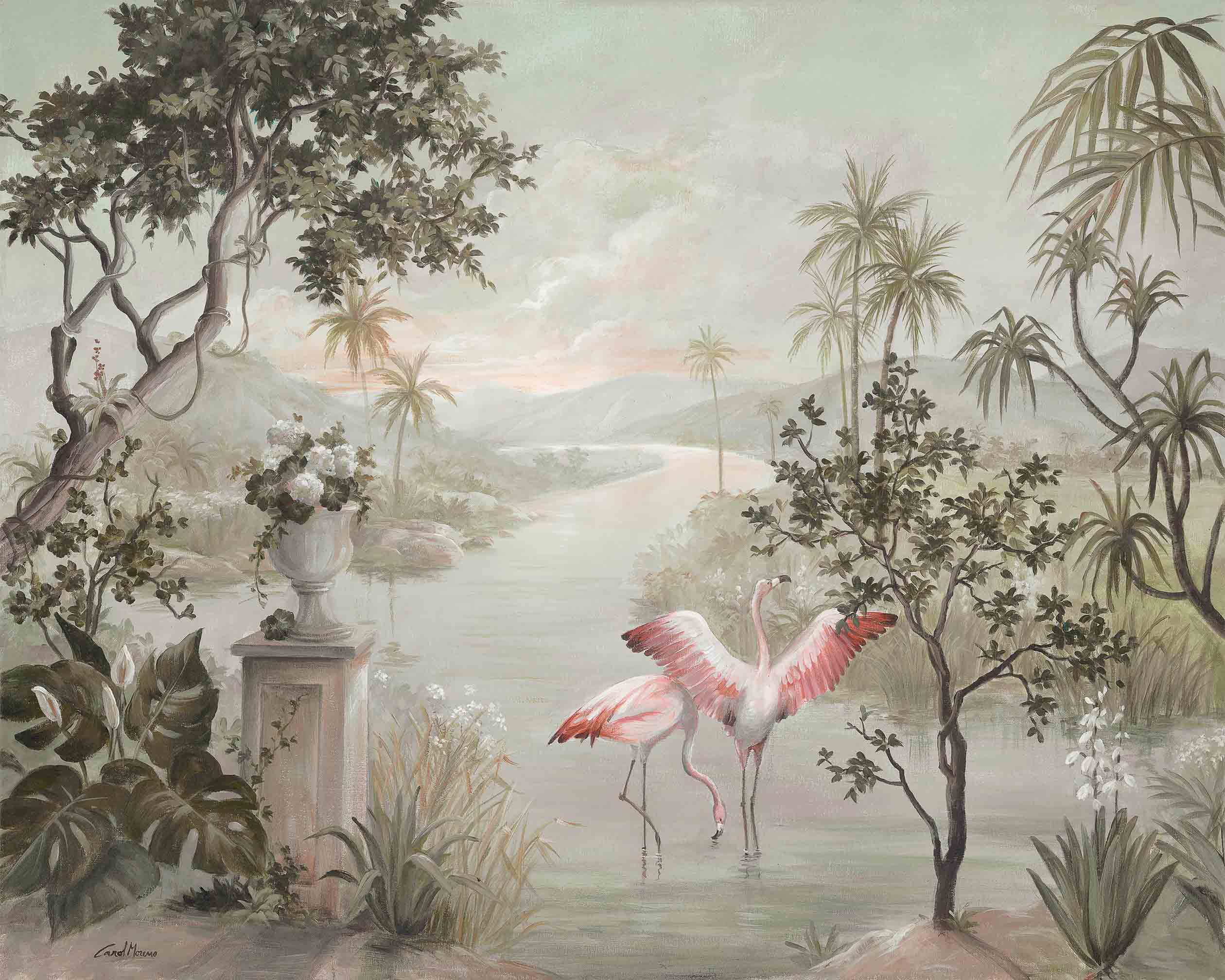 Landscape with Flamingos, New World, Coordonne