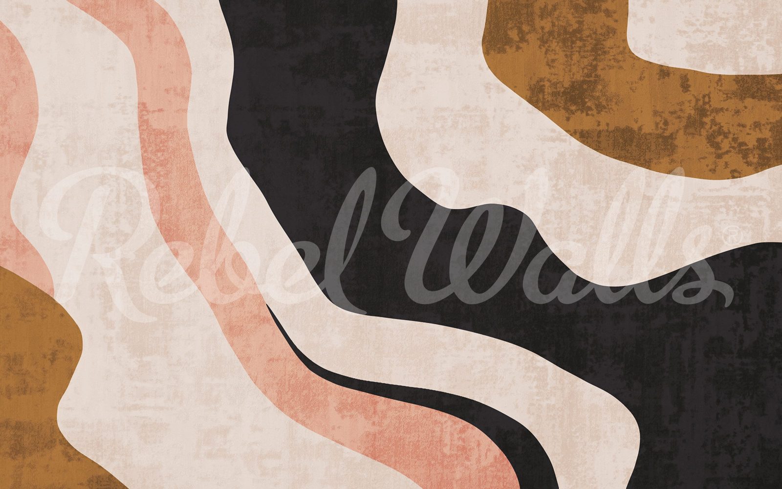 Abstract Flow, Beige, Rebel Walls