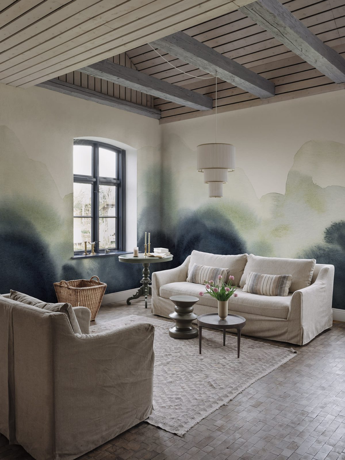 Flowing Hills, Blue, Rebel Walls 3