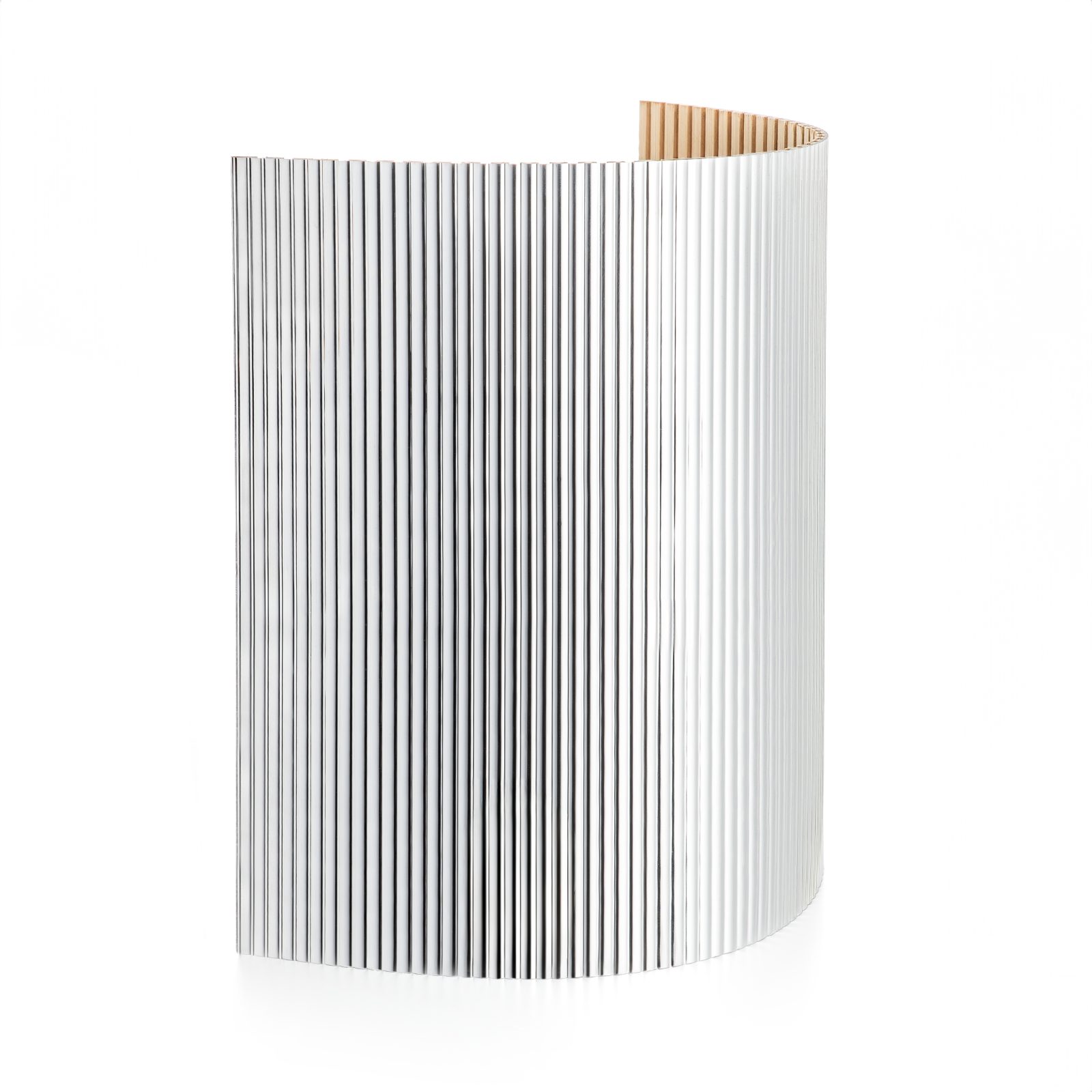 Panou decorativ flexibil metalizat JP-18, Mirrored Silver, 280 x 120 x 0.9 cm, JP Decor 2