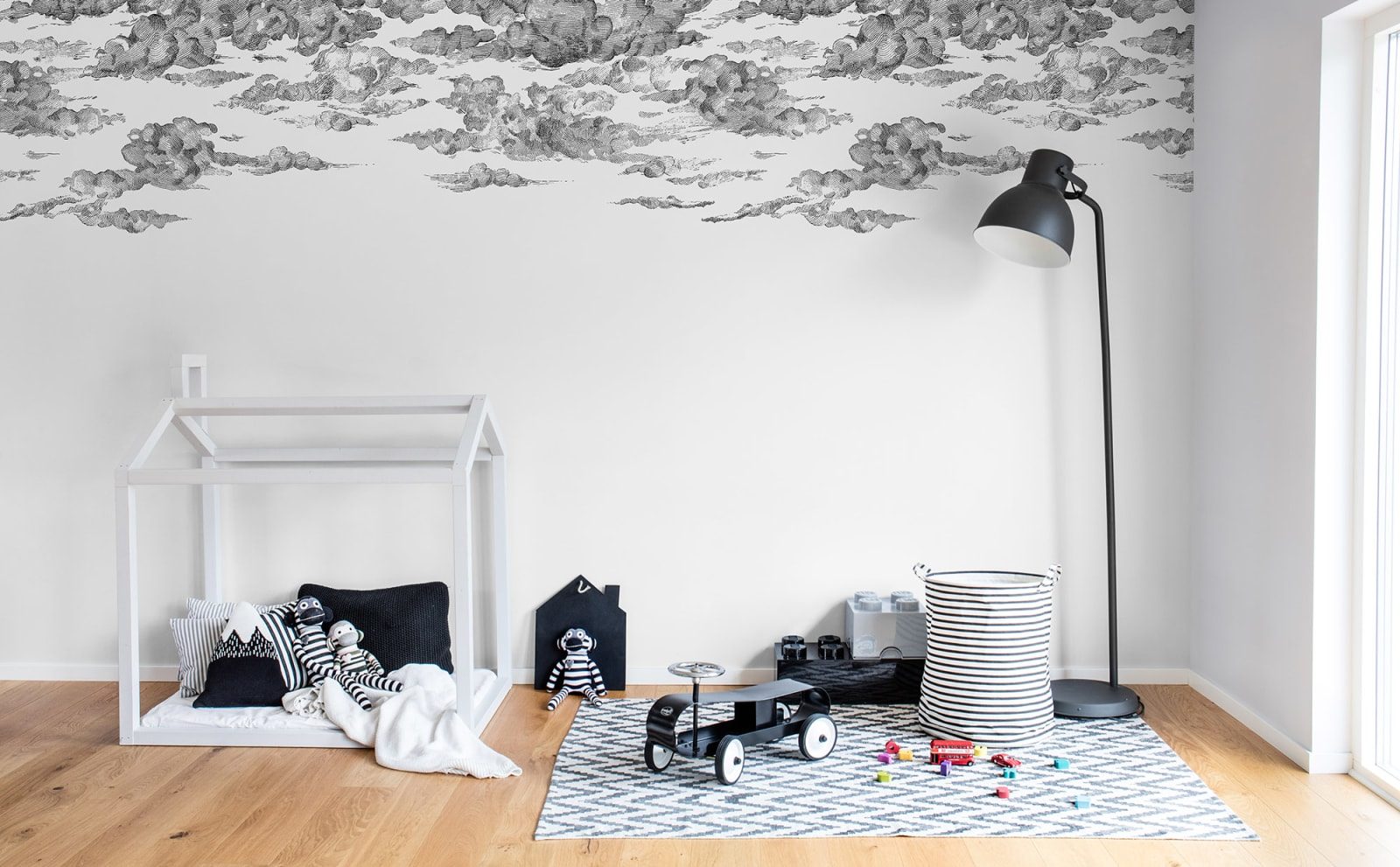 Cotton Skies, Black, Rebel Walls 2