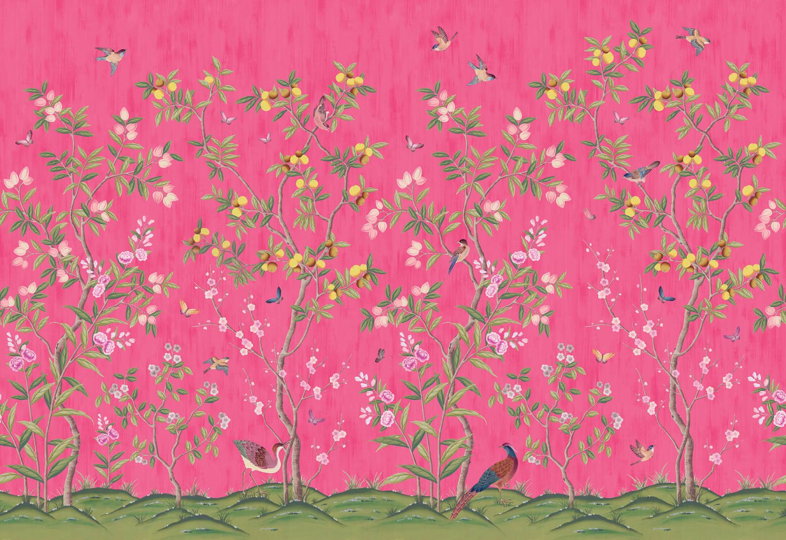 Chinoiserie Chic, Fuchsia, Rebel Walls