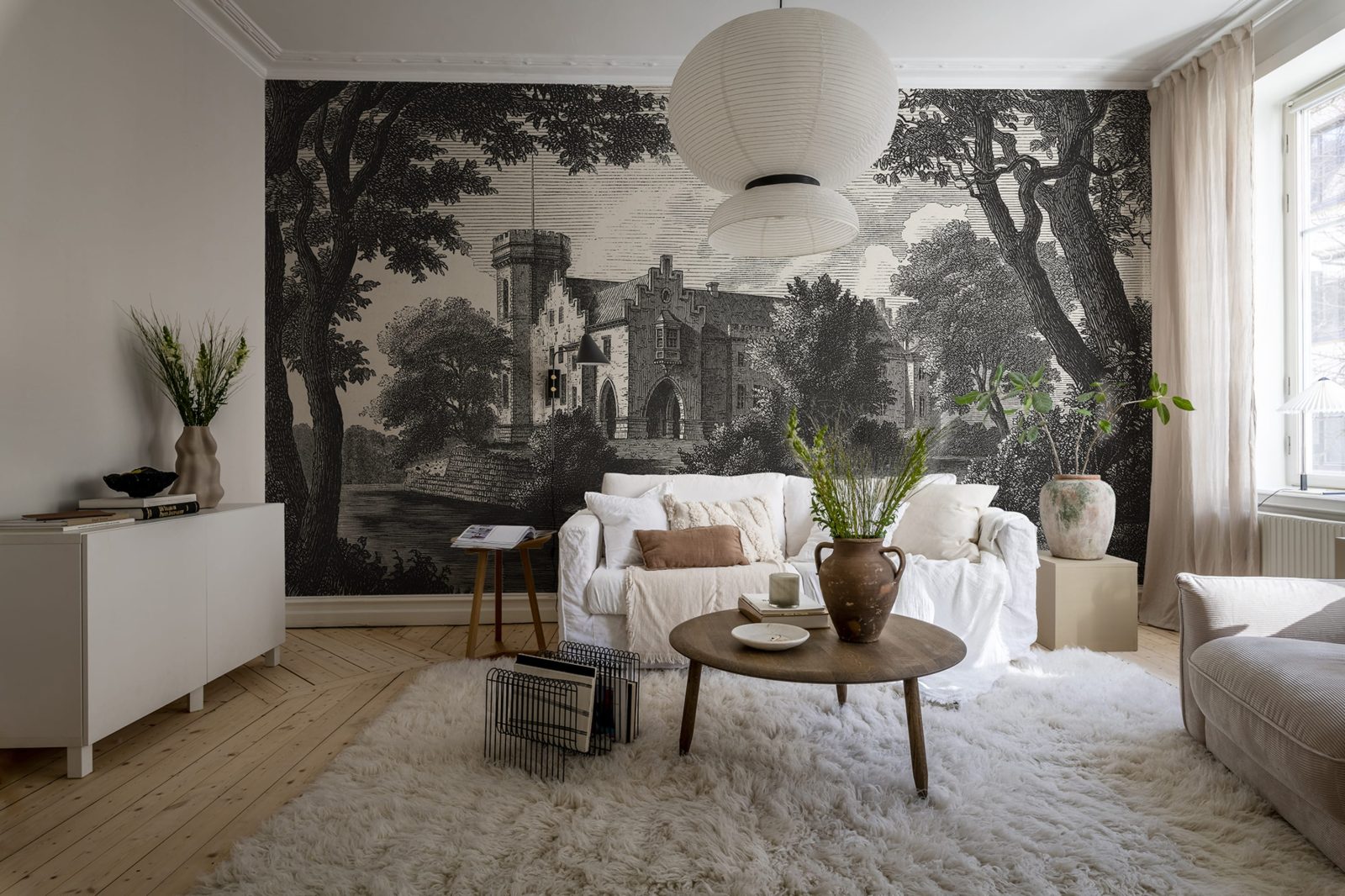 Swan Pond, Vintage, Rebel Walls 2