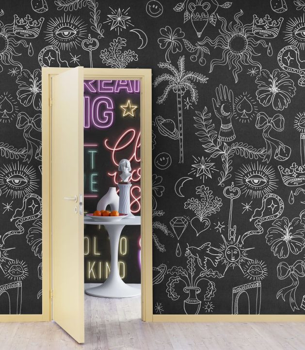 Doodle, Black, Rebel Walls 2