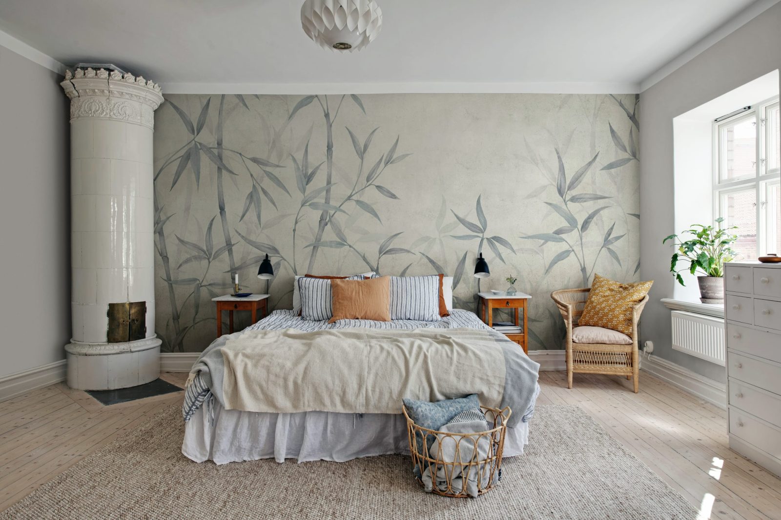 Bamboo Horizon, Blue, Rebel Walls 2