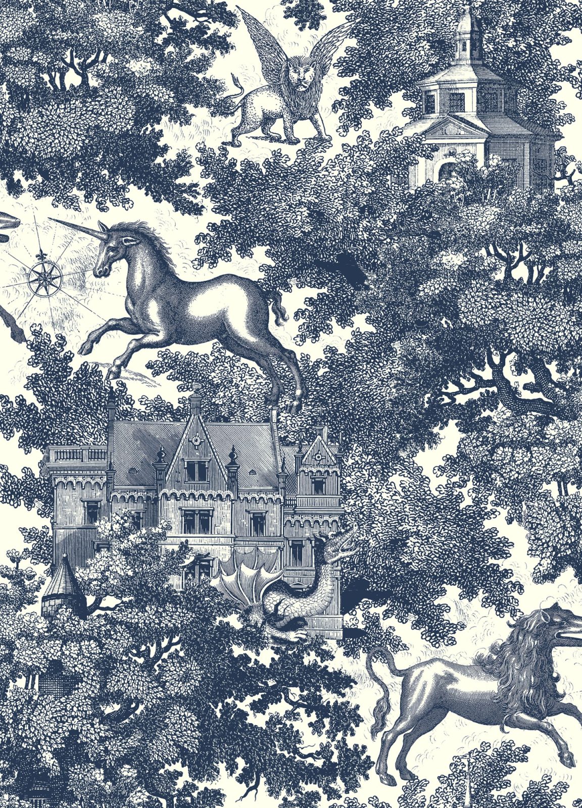 Fairy Tale Castle, Blue, Rebel Walls, 5 mp / rola