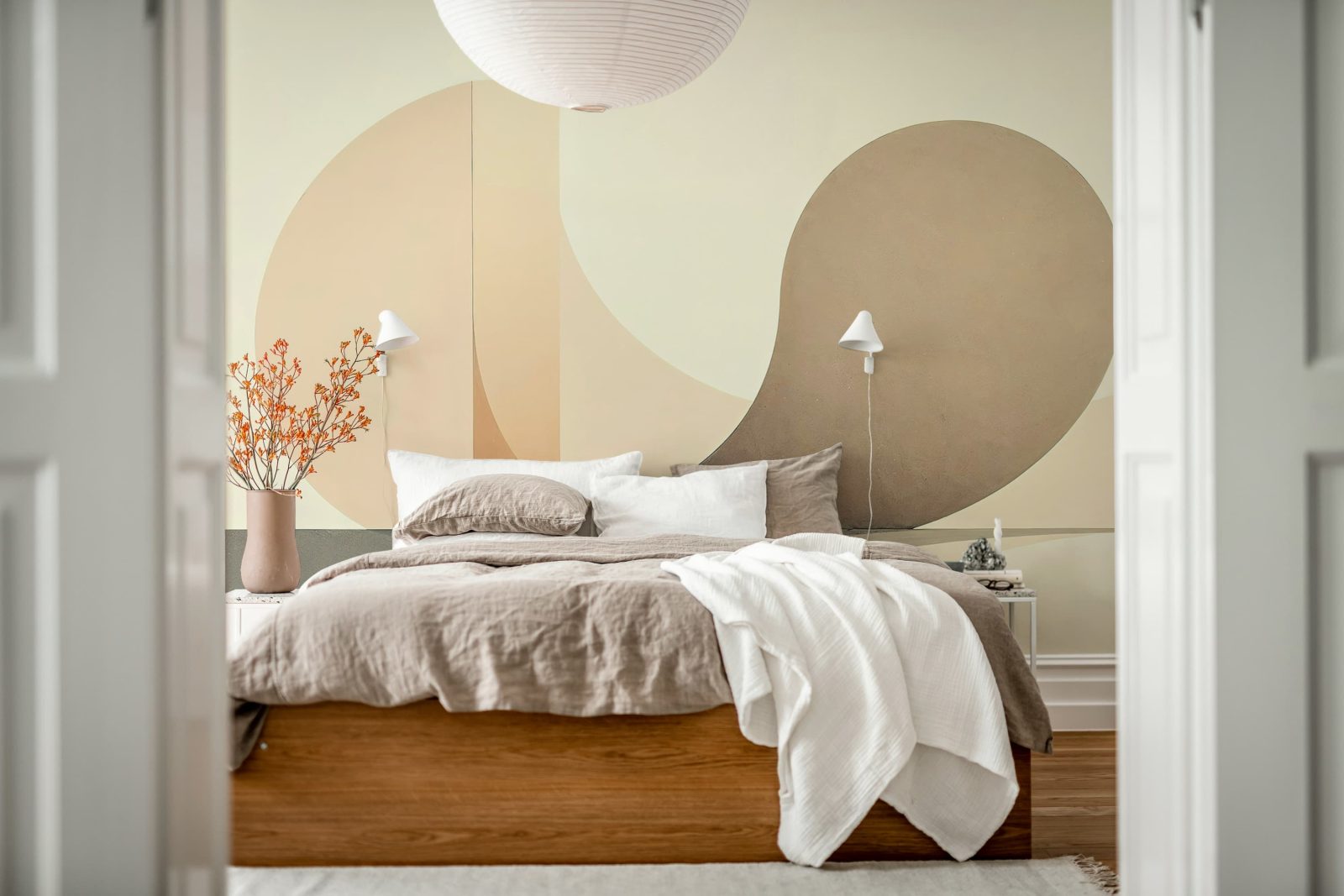 Circle Landscape, Beige, Rebel Walls 2