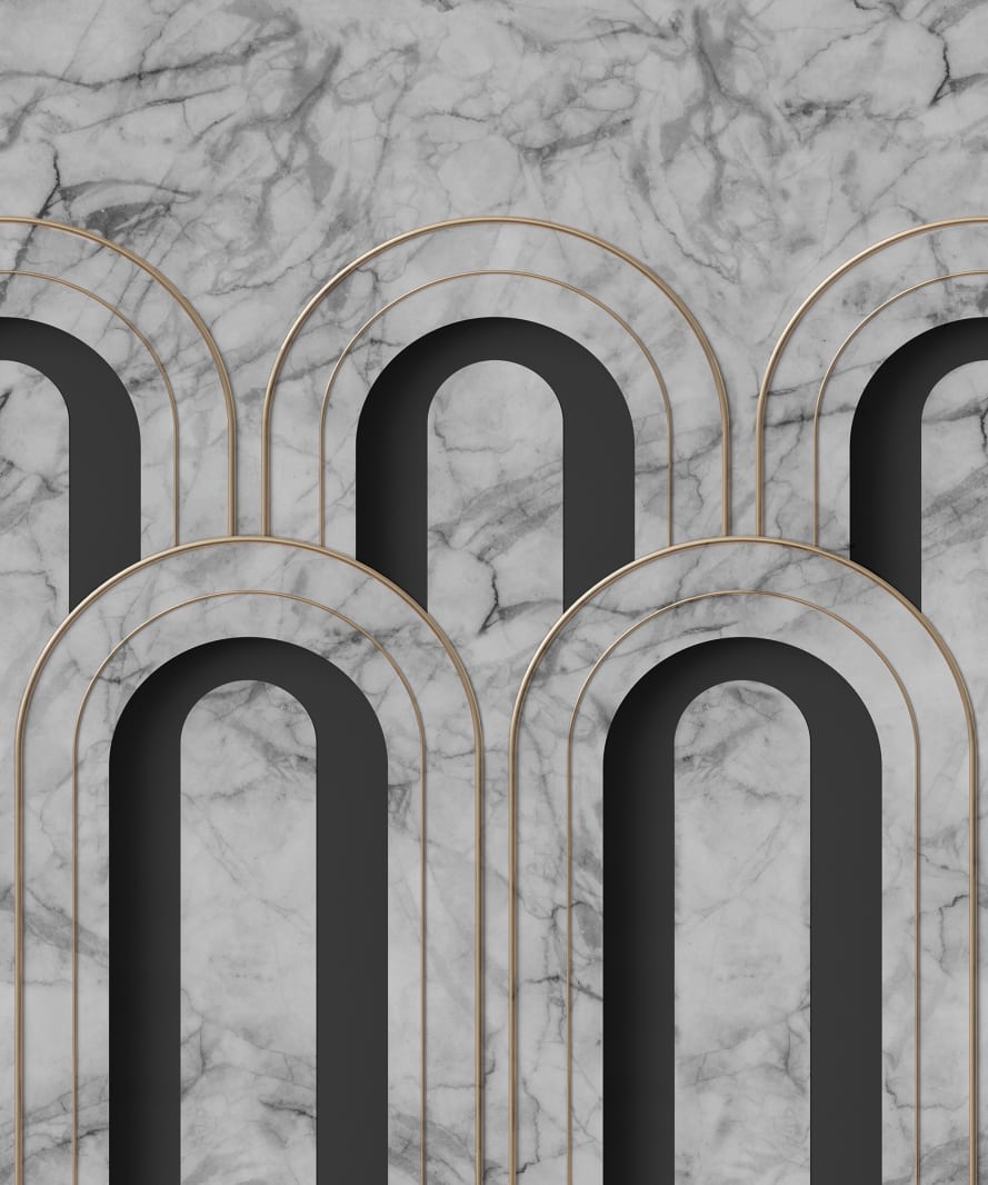 3D Arch Deco, Marble, Rebel Walls