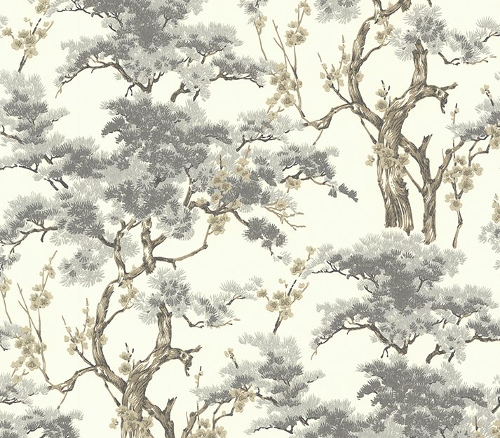 Harewood, Grey Luxury Chinoiserie, 1838 Wallcoverings, 5.3mp / rola