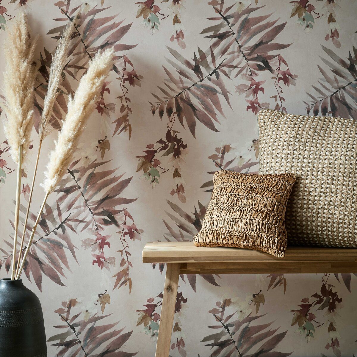 Essence, Pink Quartz Luxury Floral, 1838 Wallcoverings, 5.3mp / rola 2