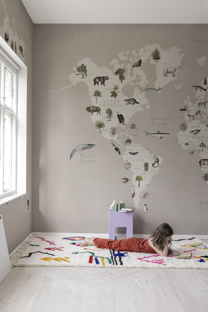 Animal World, Pastel Pink, Rebel Walls 3