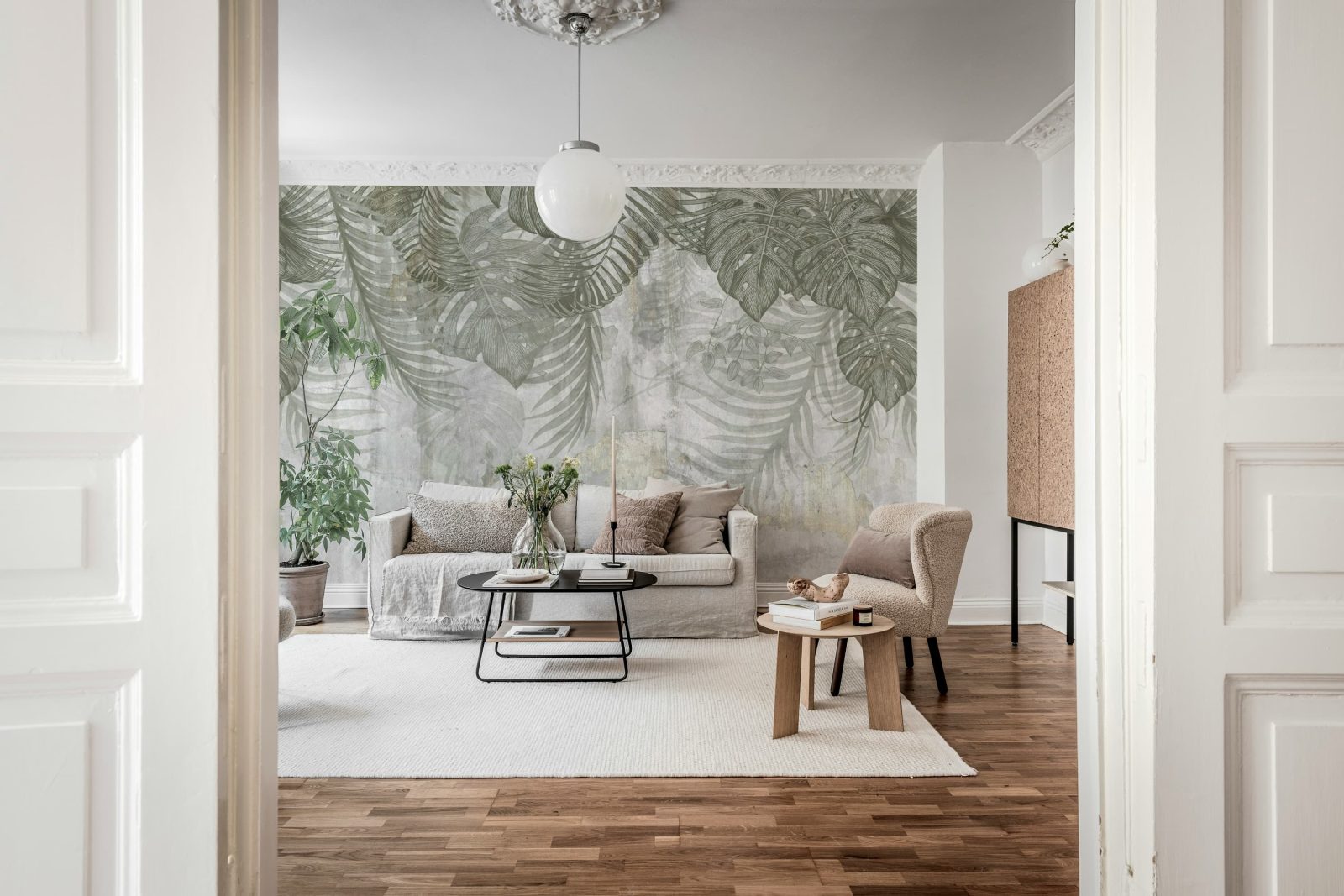 Monstera Wall, Gray, Rebel Walls 3