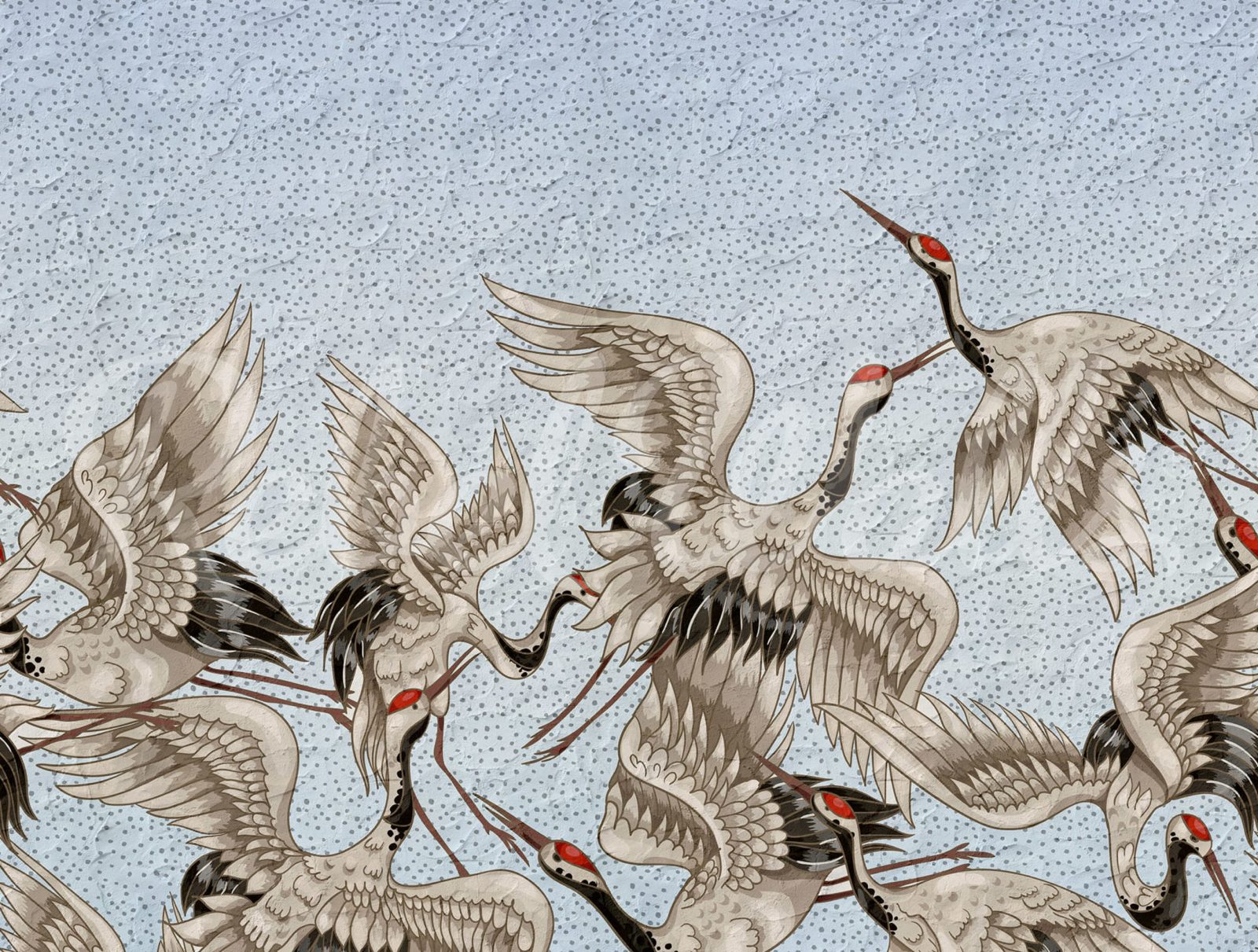 Crain Birds, Light Blue, Rebel Walls