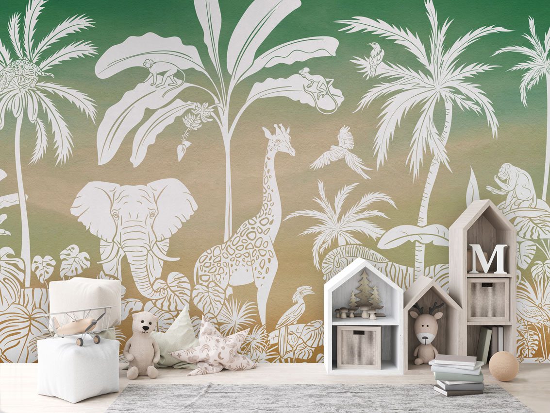 Monochrome Jungle - Green Sky, Kikki Belle 3
