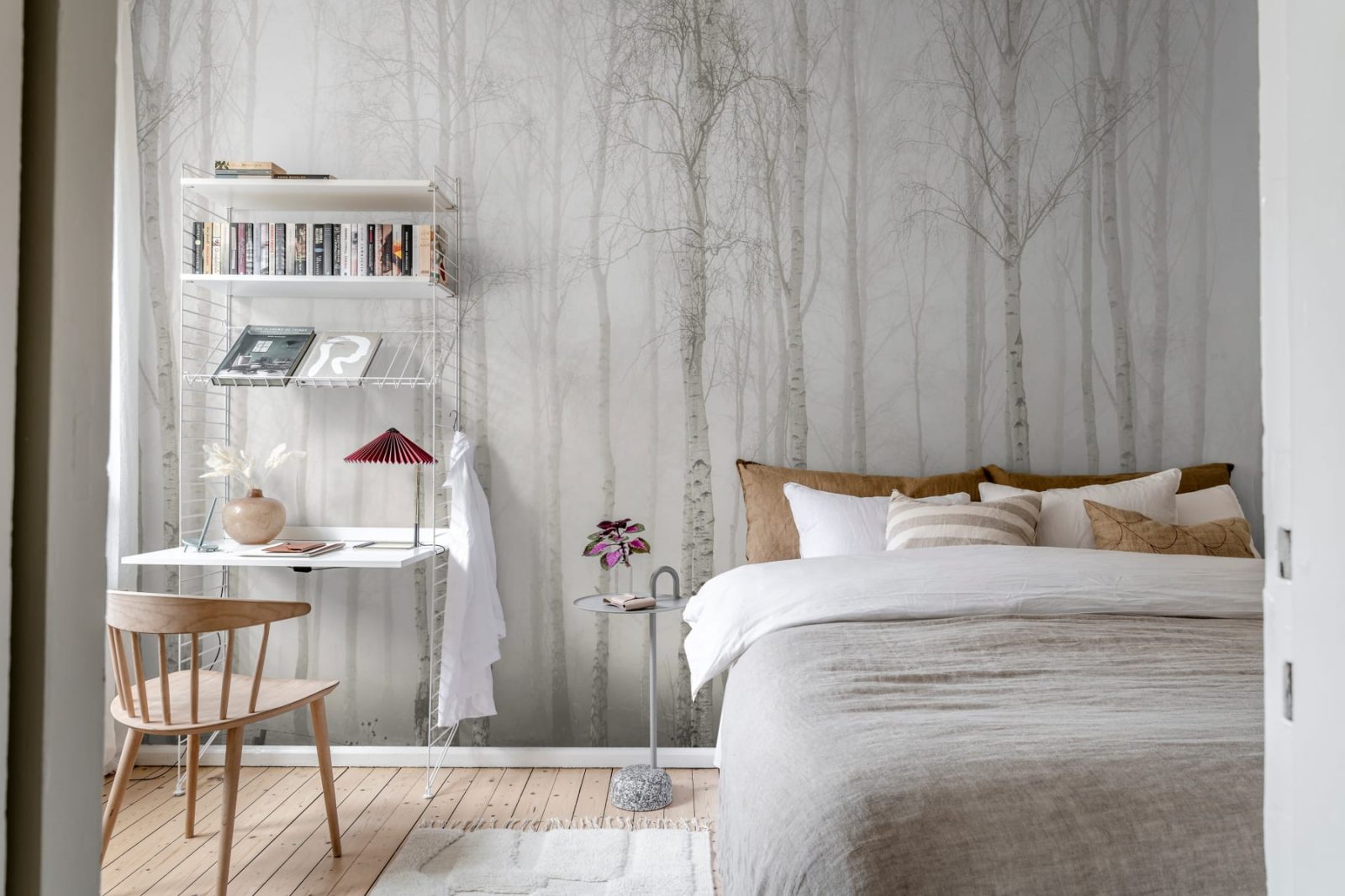 Birch Fog, White, Rebel Walls 3