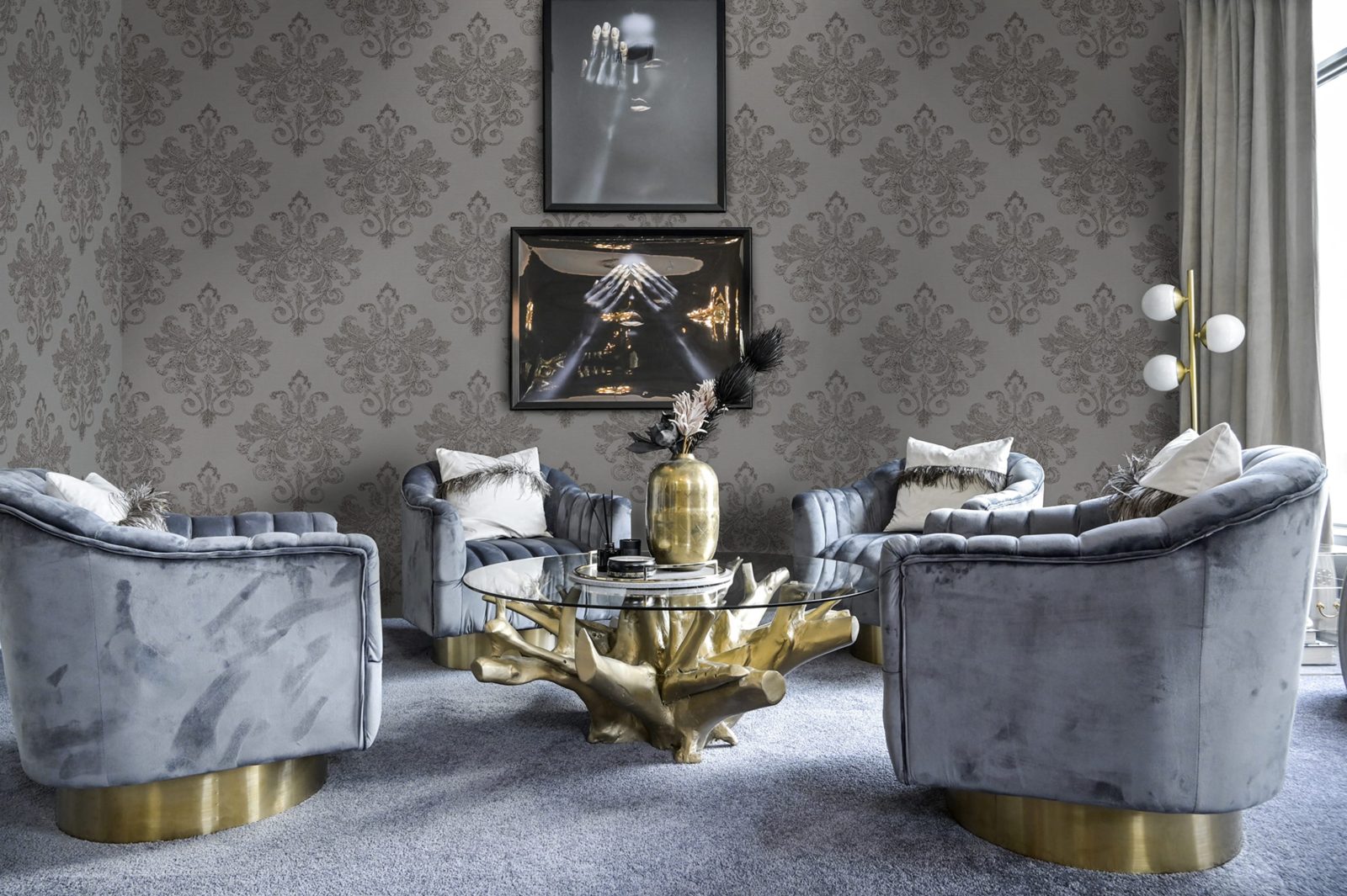 Baroque Pearl, Beige, Rebel Walls 4