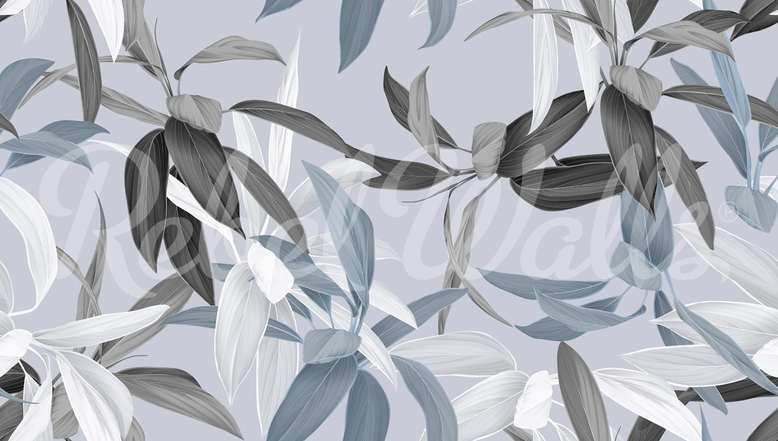 Lily Garden, Blue, Rebel Walls